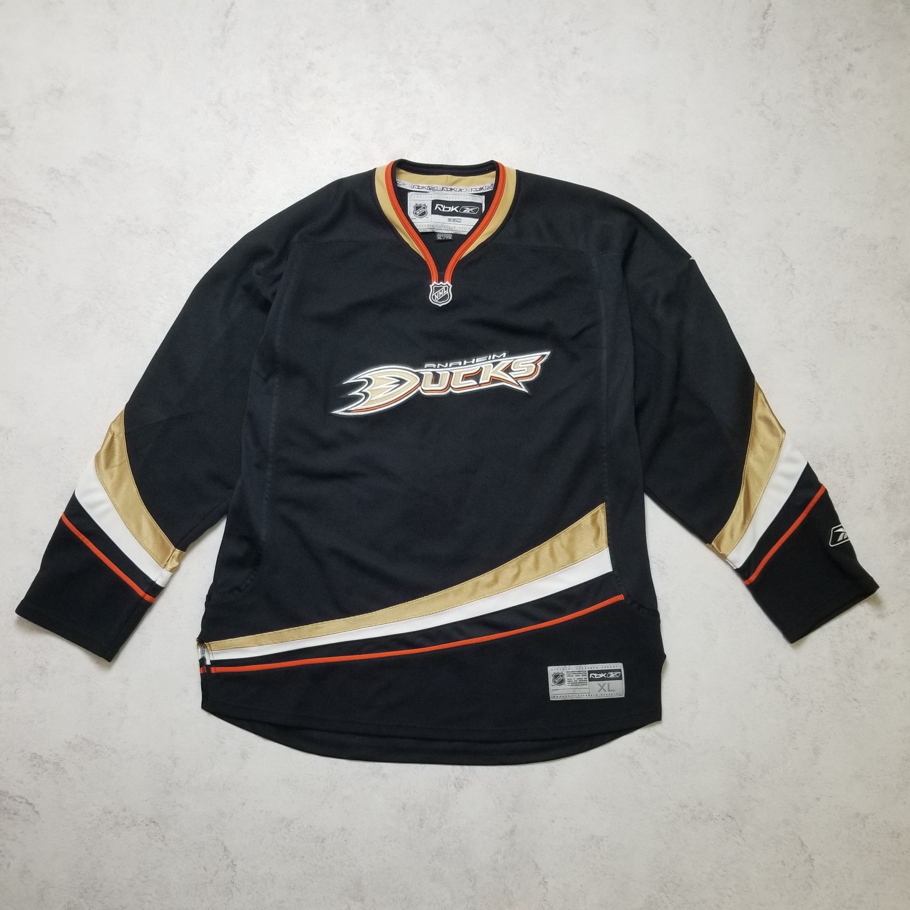 Reebok Anaheim Ducks #1 Jonas Hiller Signed Autographed Jersey Size US XL / EU 56 / 4 - 2 Thumbnail
