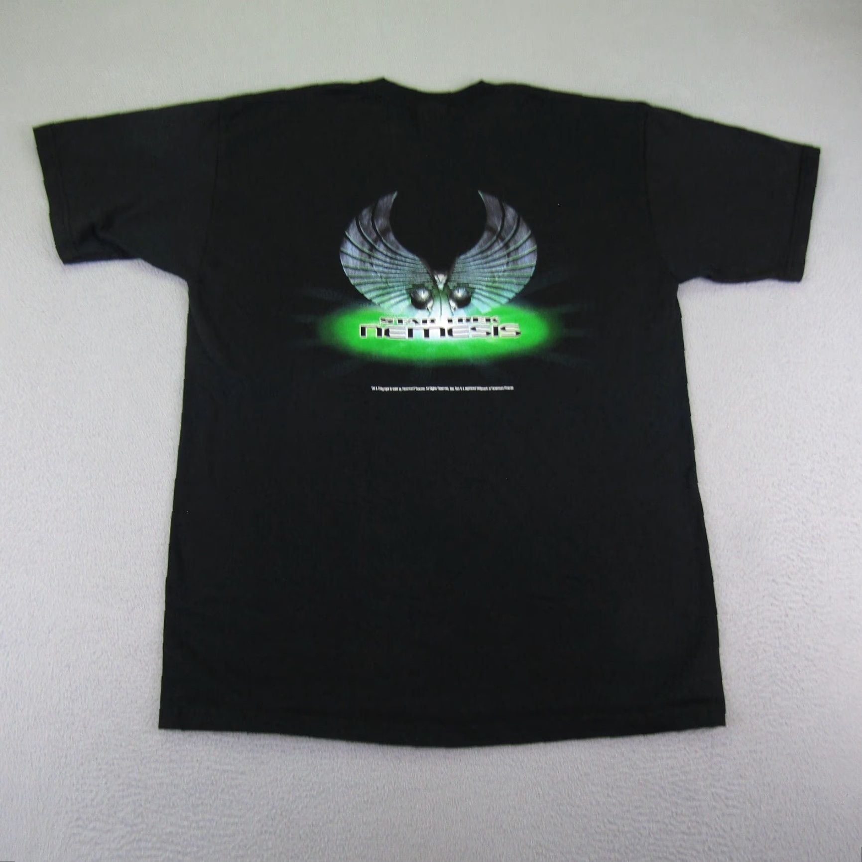 Anvil VINTAGE Anvil Star Trek T-Shirt Mens Large Black Graphic Print 90s Movie Promo Single Stitch Size US L / EU 52-54 / 3 - 4 Thumbnail