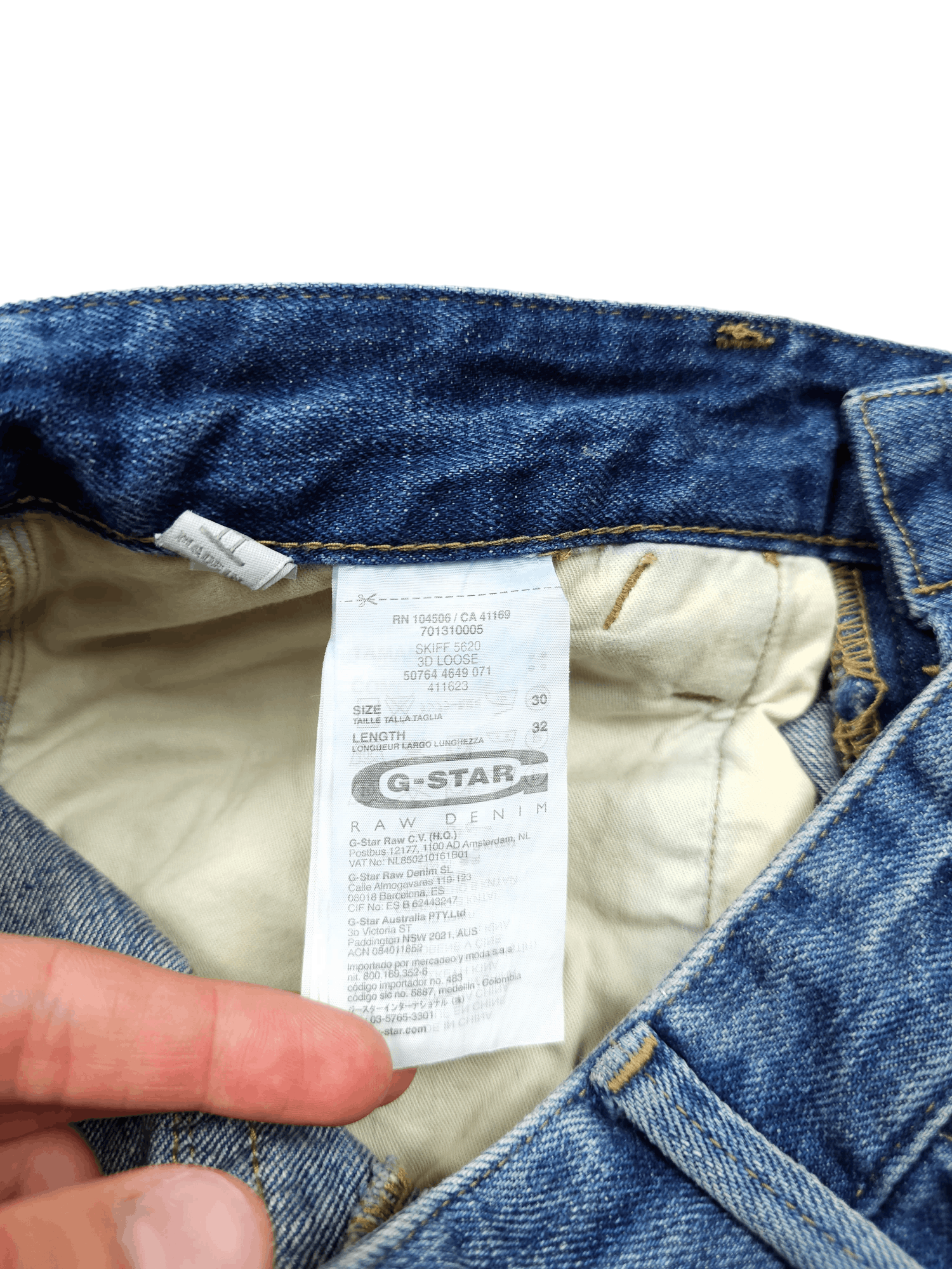 G-Star × Japanese Brand 💎 30/32 G-star Raw "3D Loose" Relaxed Denim Jeans Y2K Size US 30 / EU 46 - 11 Thumbnail