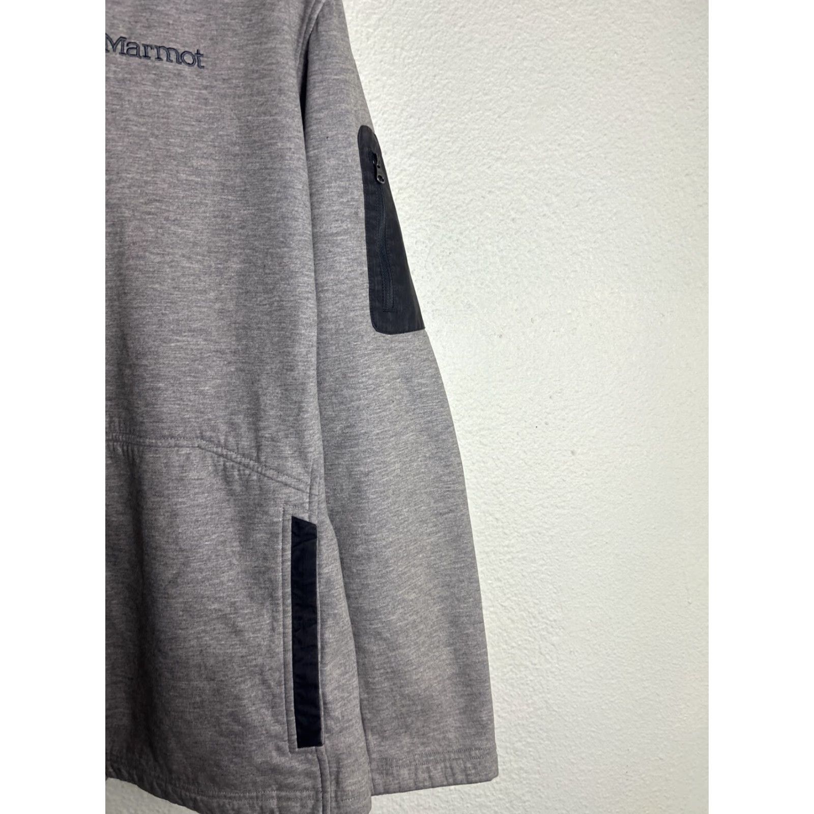 Marmot Marmot Windbreaker Jacket Mens Large Gray Windstopper Polyester Nylon Cotton L Regular Size US L / EU 52-54 / 3 - 6 Thumbnail