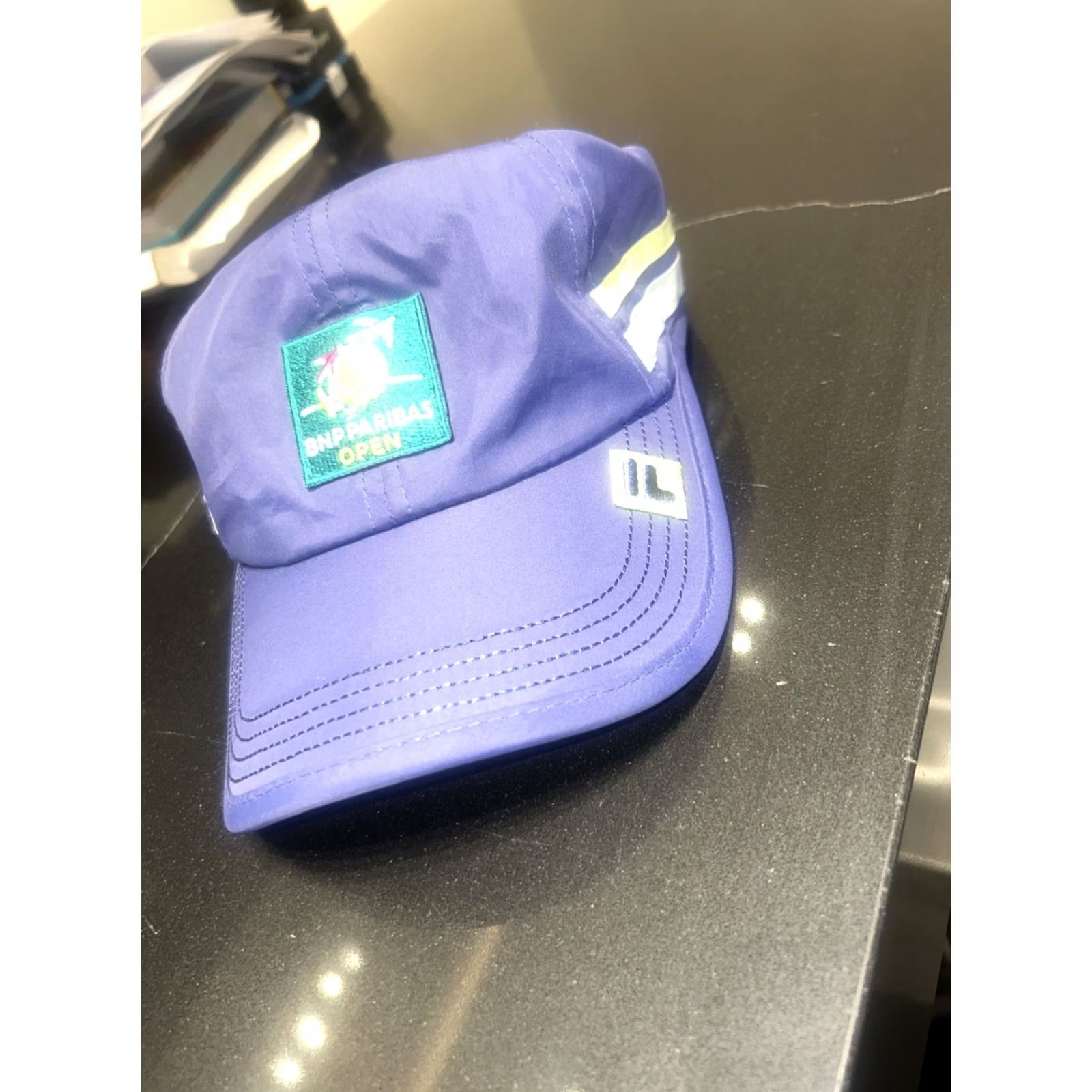 Vintage VINTAGE Fila Cap Mens Green Baribas Open Tennis Cap Size ONE SIZE - 2 Thumbnail
