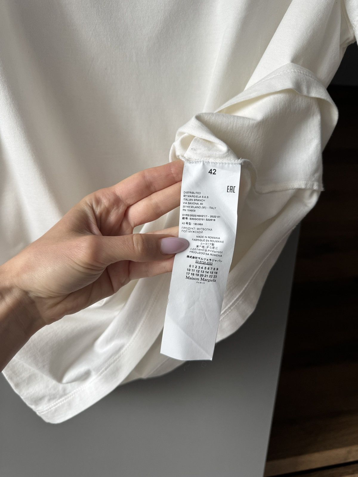 Maison Margiela Maison Margiela Logo Embroidered T-shirt Size US XS / EU 42 / 0 - 4 Thumbnail