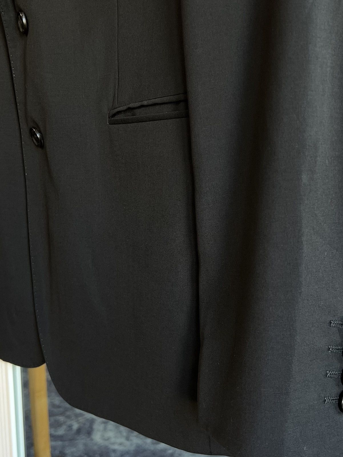 Burberry Burberry Blazer Wool Black Suit Jacket Size 52R - 8 Thumbnail