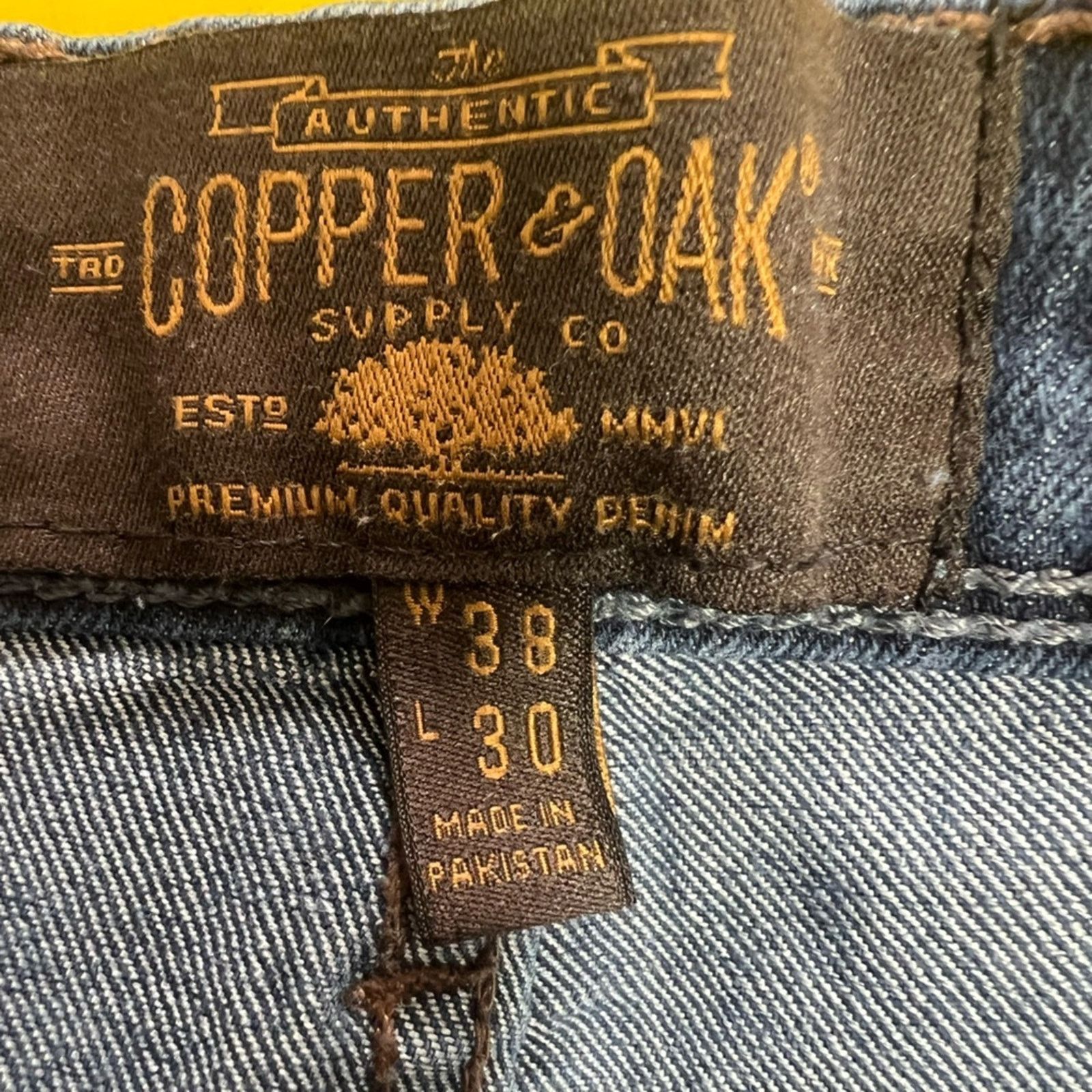 Frank & Oak Copper & Oak Supply Jeans Men 38x30 Straight Relaxed Stretch Size US 38 / EU 54 - 5 Thumbnail
