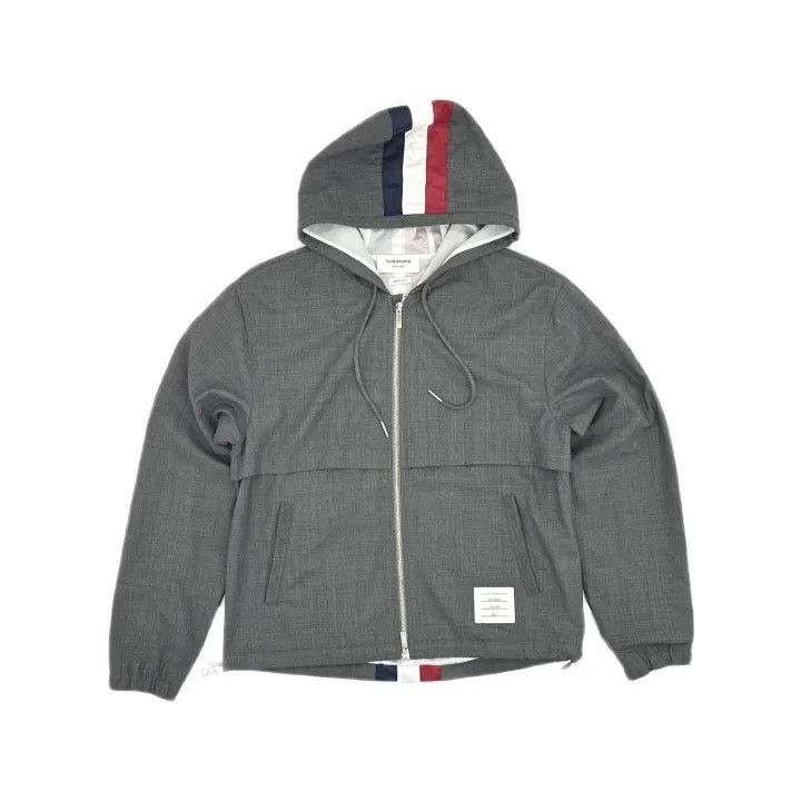 Thom Browne Thom Browne Gray Hooded Zip Jacket -2507 Size US S / EU 44-46 / 1 - 8 Thumbnail
