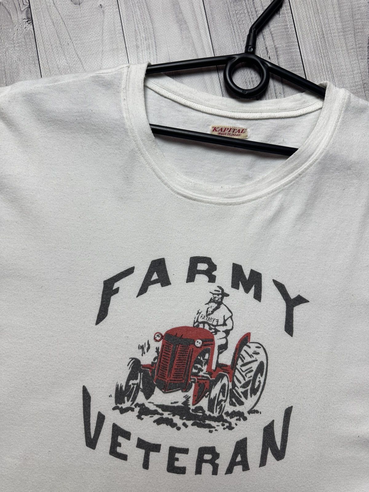 Japanese Brand × Kapital × Vintage Vintage Kapital Japanese tee logo Farmy Veteran size M Size US M / EU 48-50 / 2 - 3 Thumbnail