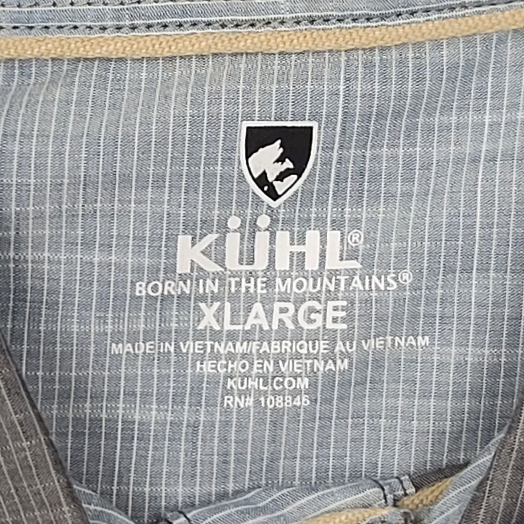 Vintage KÜHL Response Shirt Mens XL Short Sleeve Button Up Gray Plaid Outdoor Top Size US XL / EU 56 / 4 - 3 Thumbnail