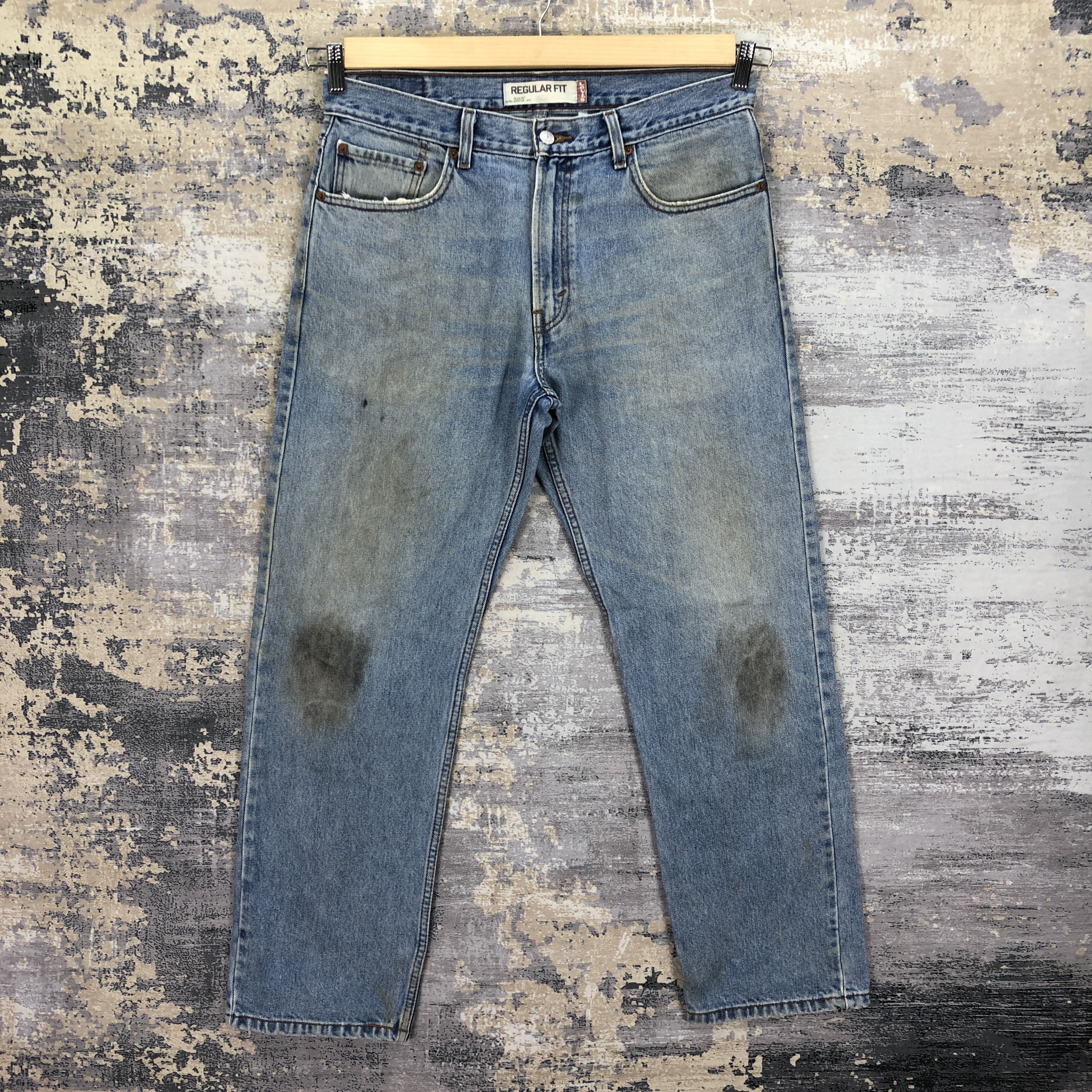 Levi's Vintage Y2K Levis 505 Jeans Levi's 505 Dirty Mud Wash Denim Size US 34 / EU 50 - 1 Thumbnail