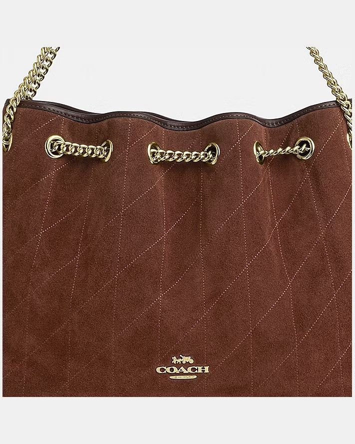 Coach NWT Coach Evelyn Shoulder Bag With Quilting Suede Size ONE SIZE - 7 Thumbnail