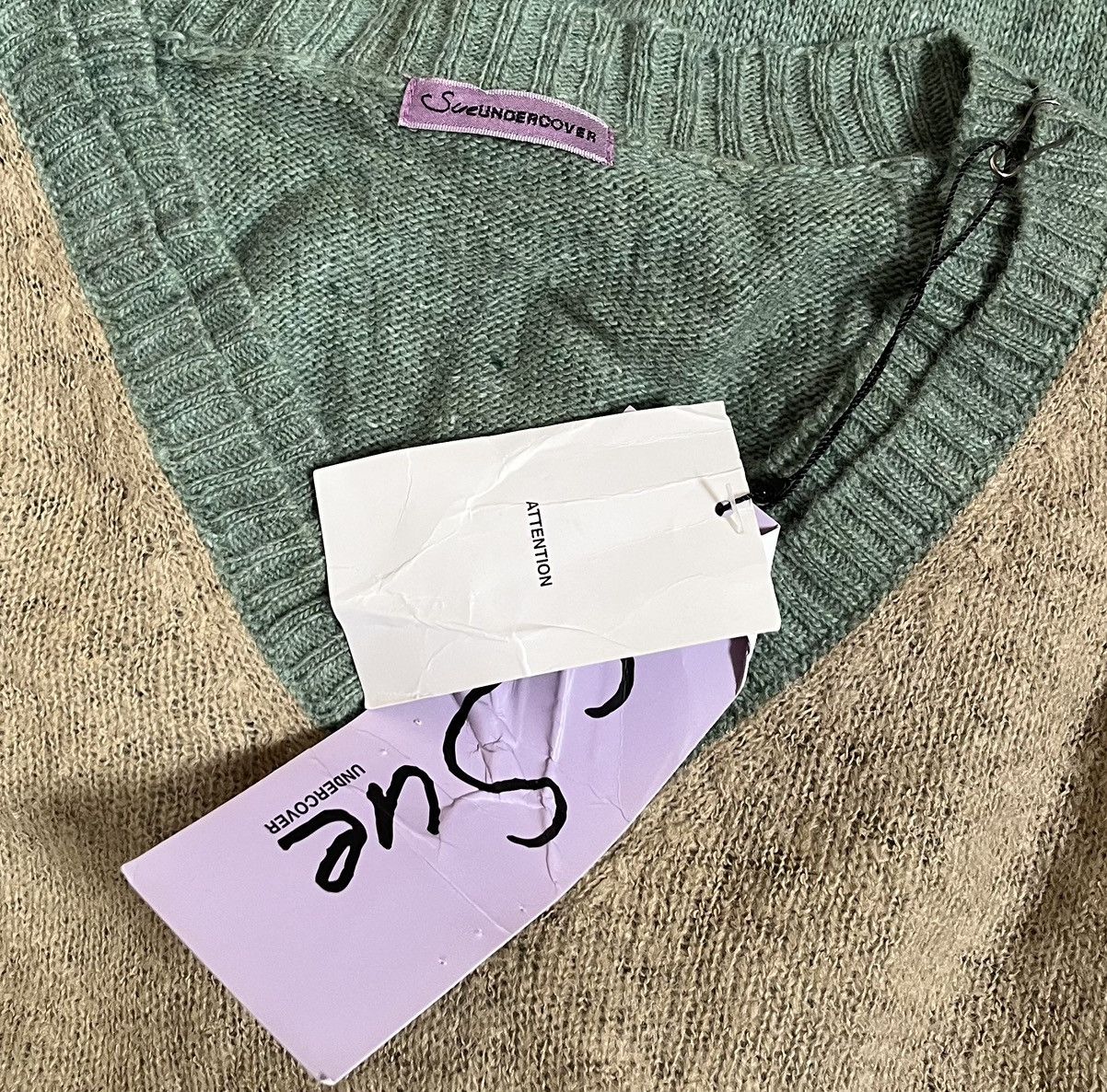 Undercover Sueundercover knitted two tone avant garde sweater Size US S / EU 44-46 / 1 - 4 Thumbnail