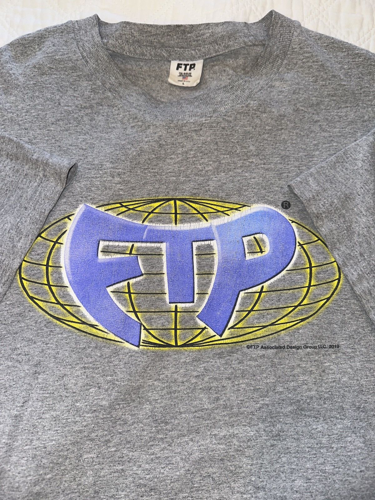 Fuck The Population FTP - Wu Tee (Heather Gray) Large - Released 2019 Size US L / EU 52-54 / 3 - 3 Thumbnail