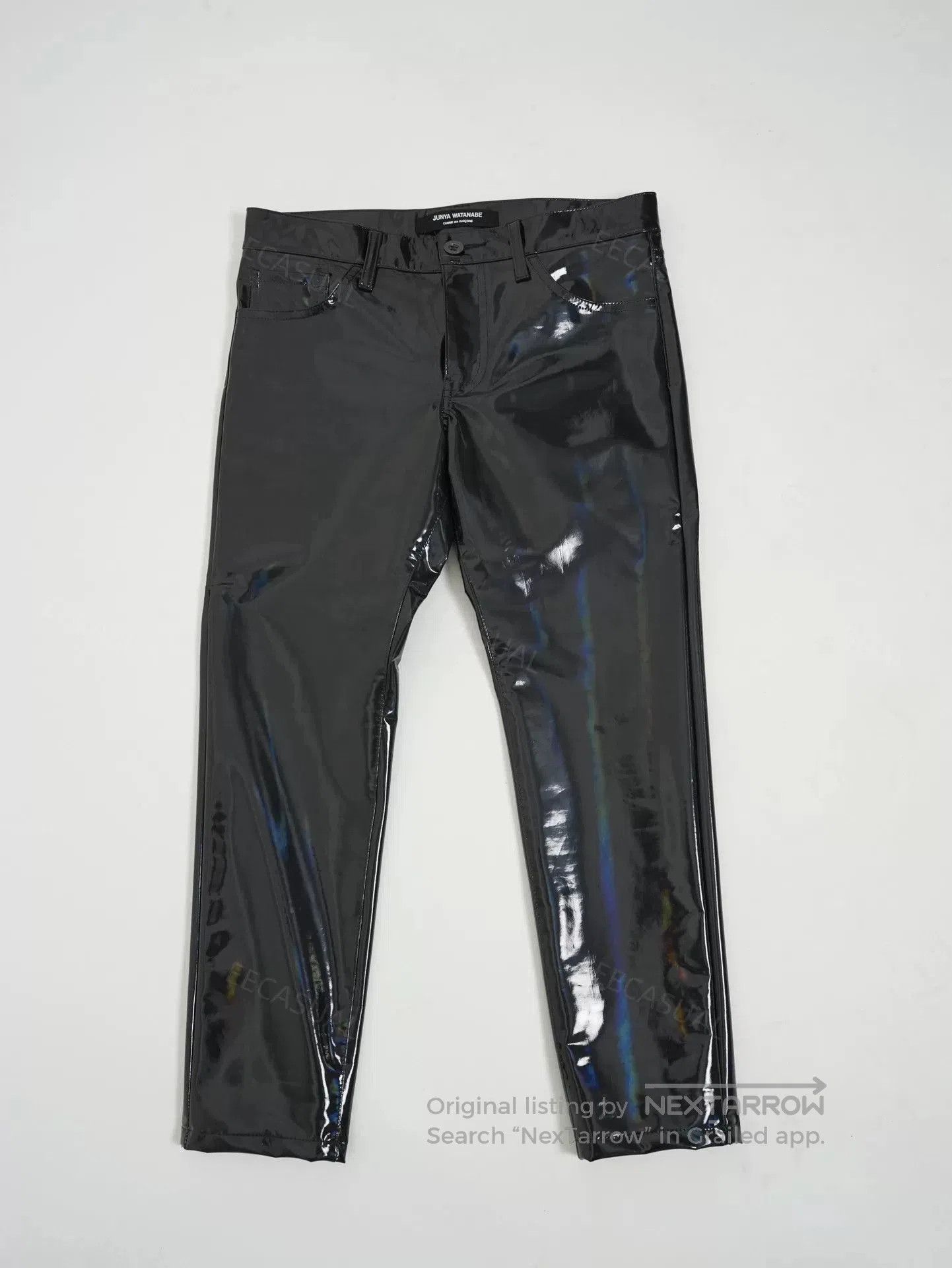 Junya Watanabe Junya Watanabe Black Patent Leather Pants. Size US 26 / EU 42 - 3 Thumbnail