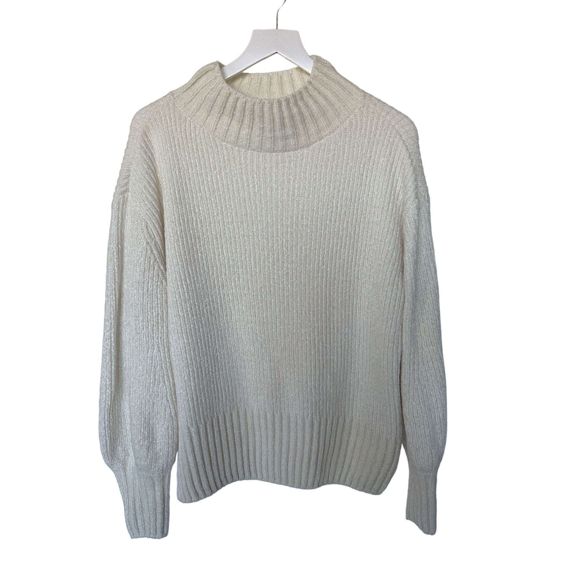 Cynthia Rowley Cynthia Rowley Ivory Oversized Mock Neck Sweater Size M / US 6-8 / IT 42-44 - 1 Thumbnail