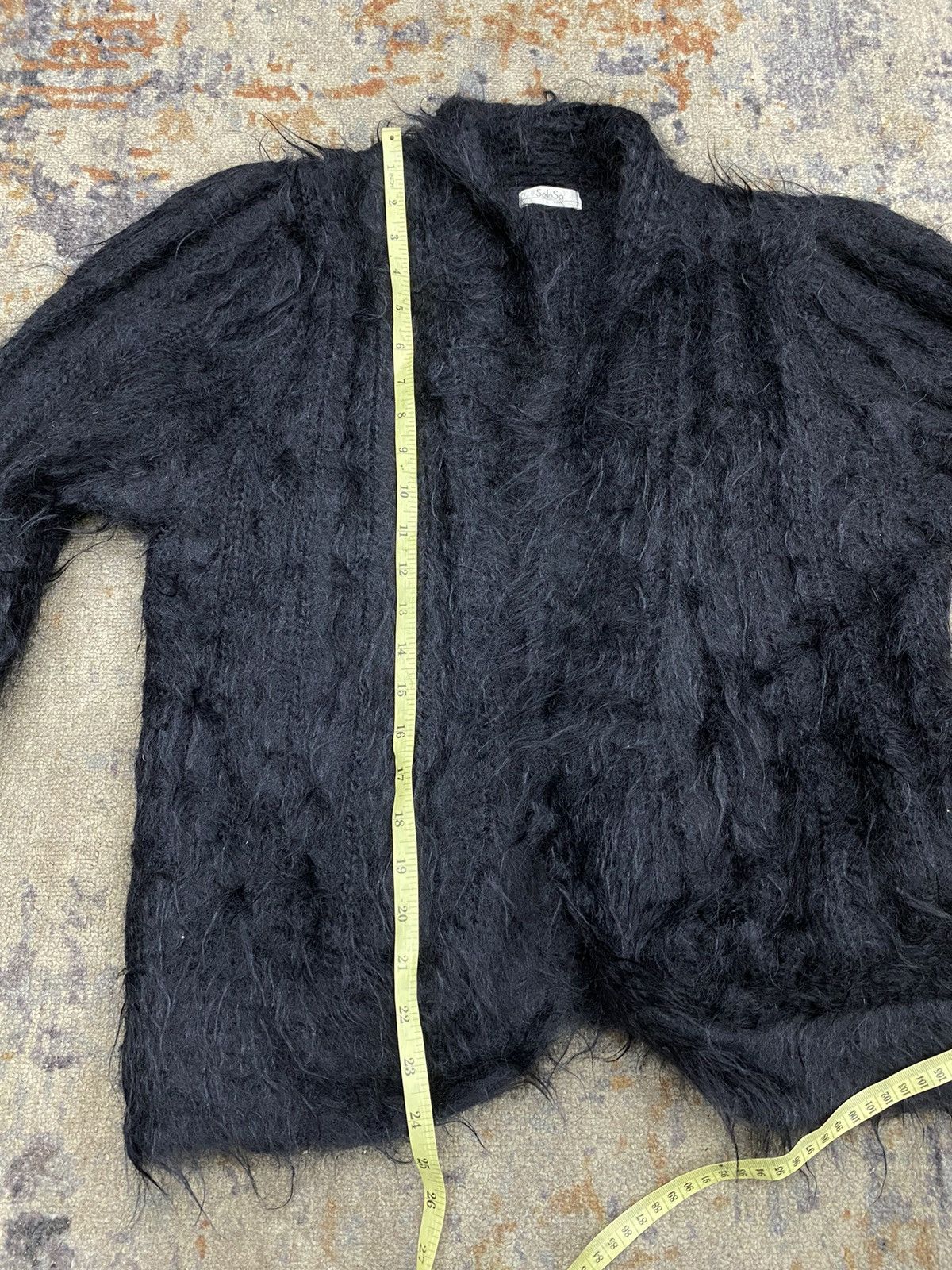Japanese Brand Fuzzy Mohair Grunge selesa kobe Cardigan Kurt Cobain Style Size US M / EU 48-50 / 2 - 9 Thumbnail