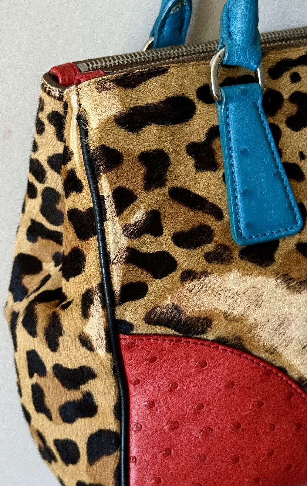 Prada Rare Prada - Galleria - Ostrich Cavallino - Hand bag Size ONE SIZE - 24 Thumbnail