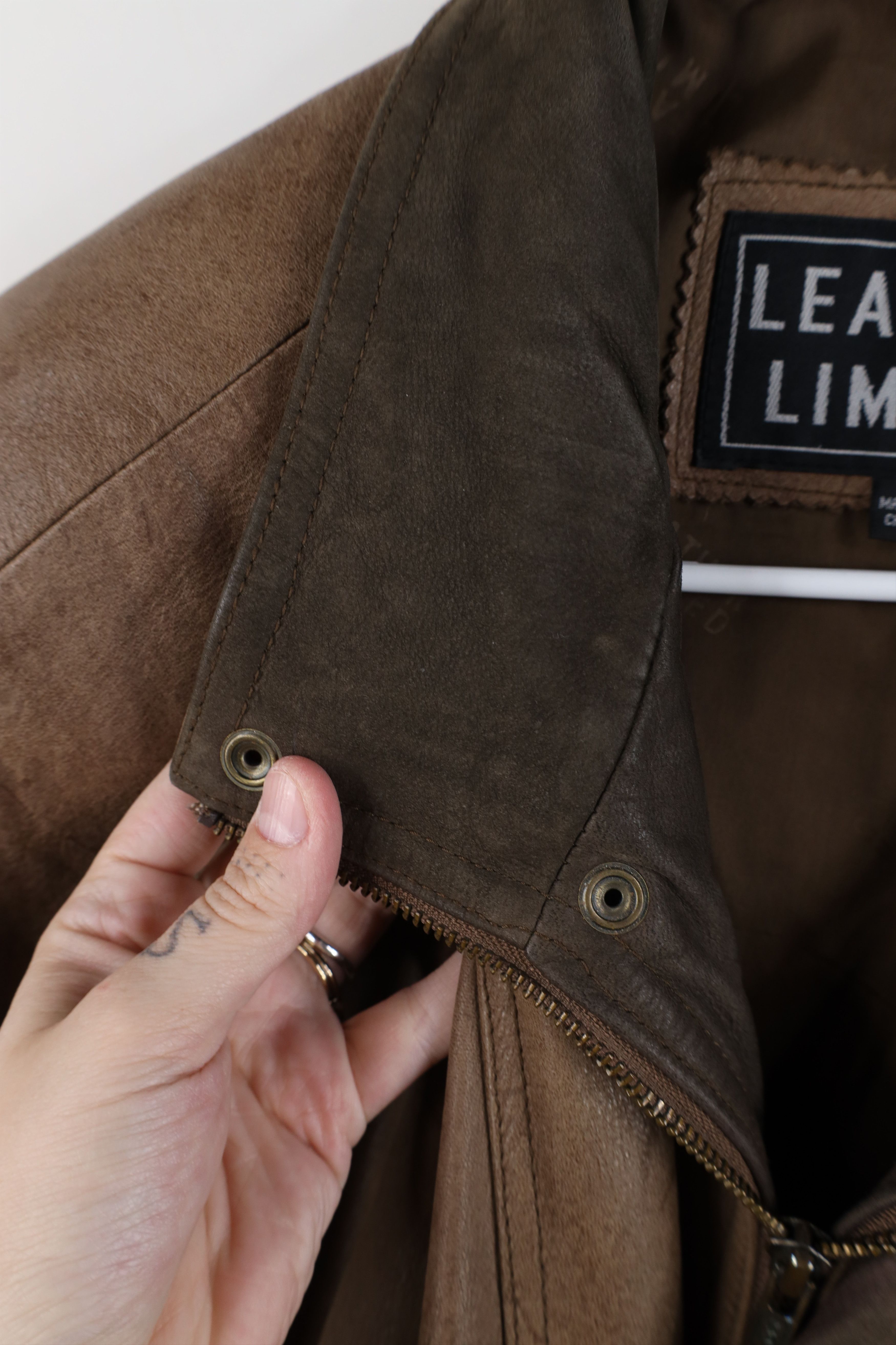 Vintage Vintage 90s Streetwear Leather Flight Bomber Jacket Brown Size US M / EU 48-50 / 2 - 10 Thumbnail