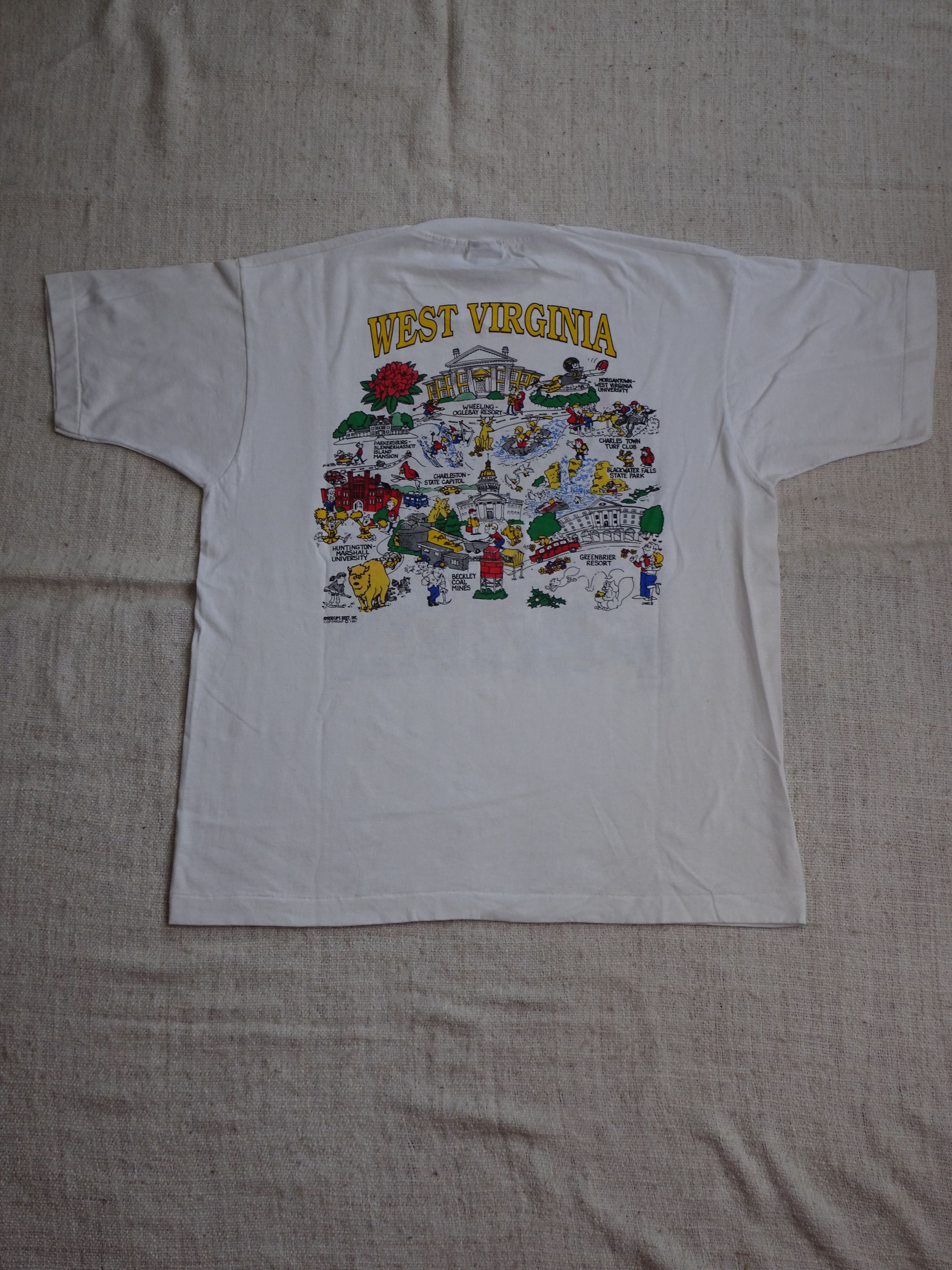 Other Vtg 90s Single Stitch Beckley WV Graphic Tee Size US XL / EU 56 / 4 - 4 Thumbnail