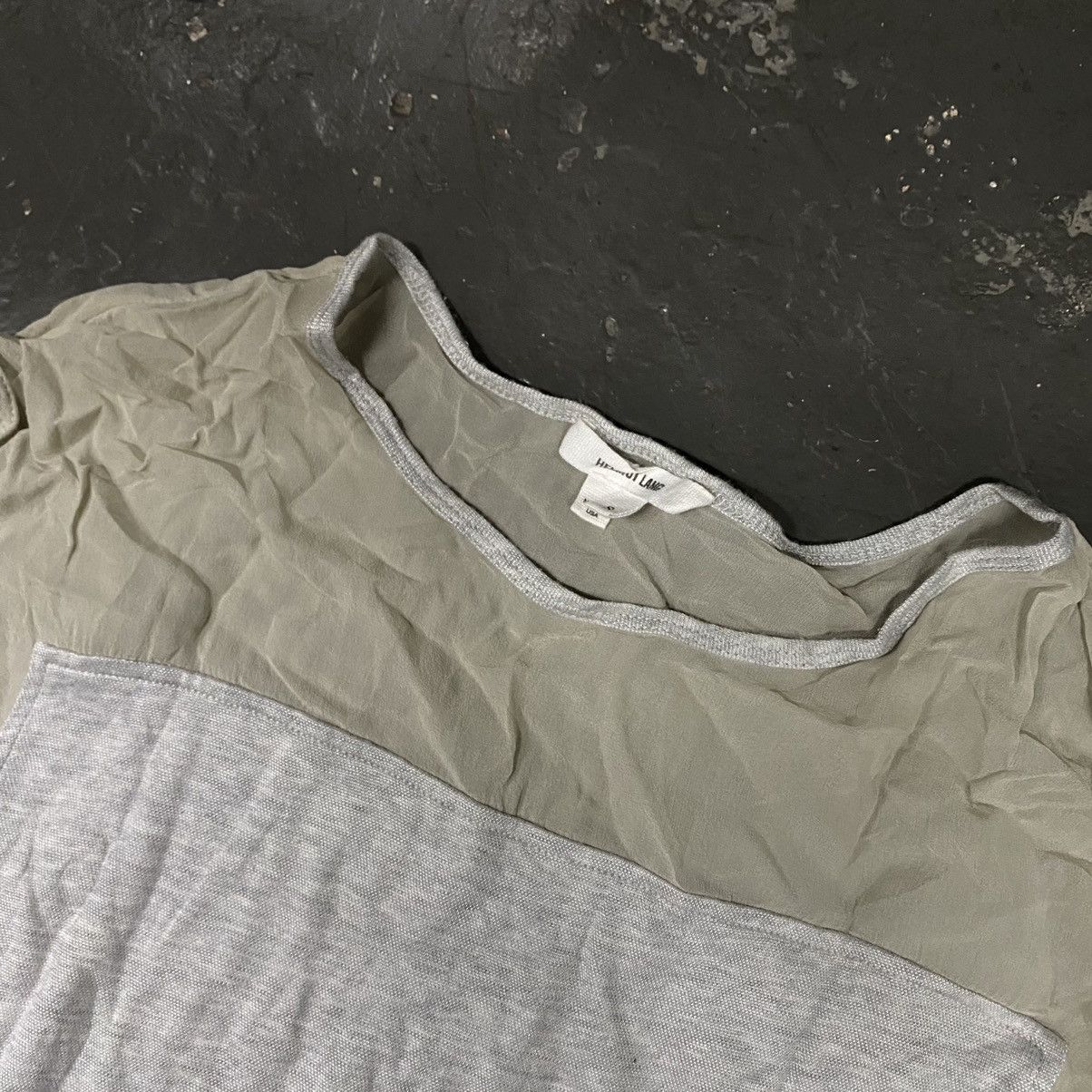 Helmut Lang × Japanese Brand Helmut lang gray sheer sleeveless Size US S / EU 44-46 / 1 - 3 Thumbnail