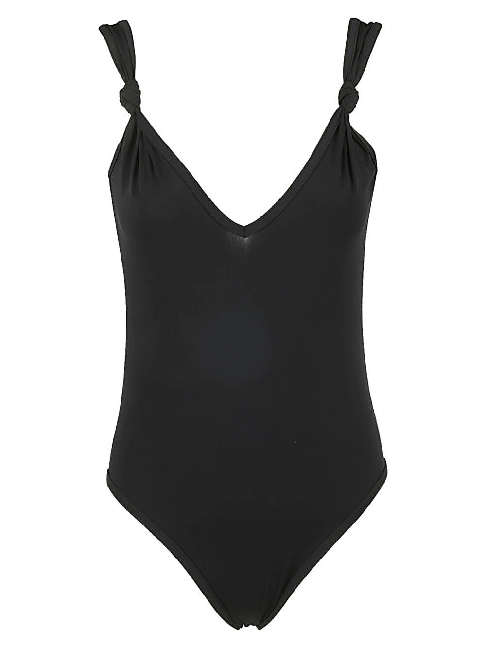 Bottega Veneta o1w1db10825 Knots Stretch Nylon Swimsuit in Black Size M / US 6-8 / IT 42-44 - 1 Thumbnail