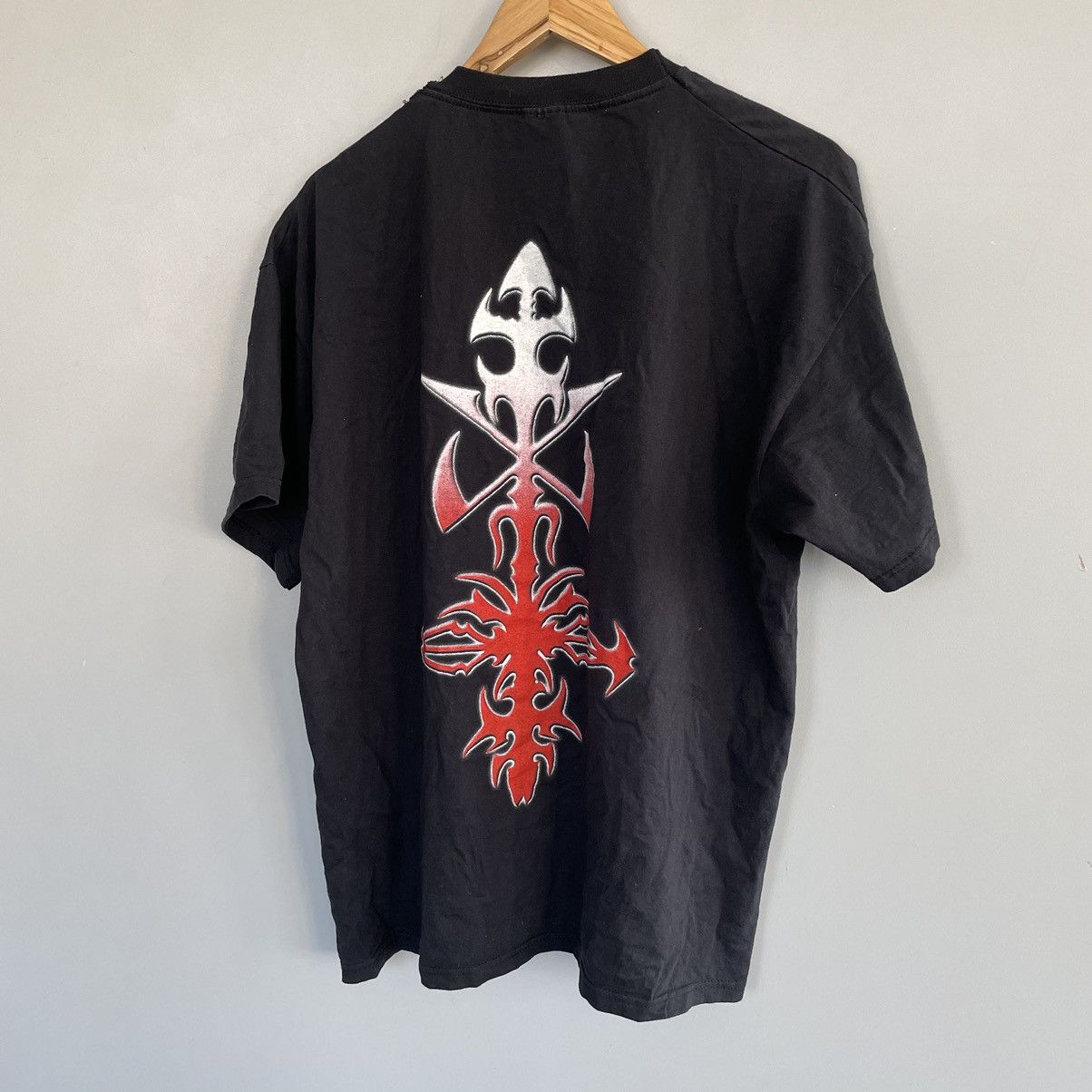 Band Tees × Vintage HYPOCRISY Osculum Obscenum double logo XL T-Shirt Black Size US XL / EU 56 / 4 - 5 Thumbnail