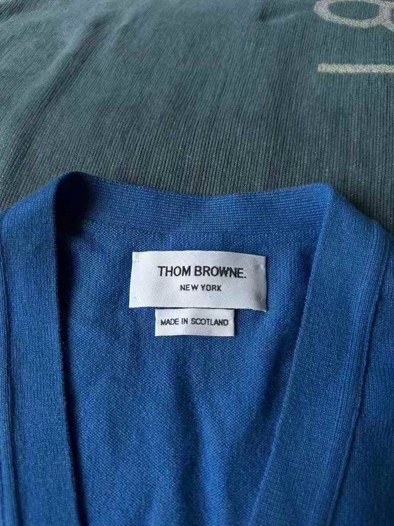 Thom Browne Thom Browne size1 Blue cashmere cardigan Size US S / EU 44-46 / 1 - 2 Thumbnail