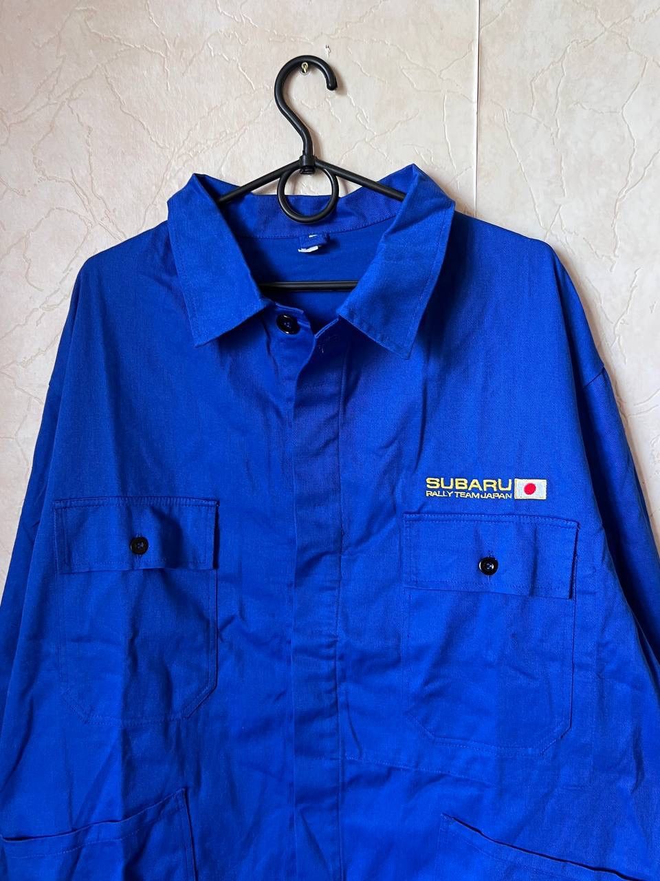 Vintage Vintage Subaru Racing Jacket Button Japan work jacket Subaru Size US L / EU 52-54 / 3 - 3 Thumbnail