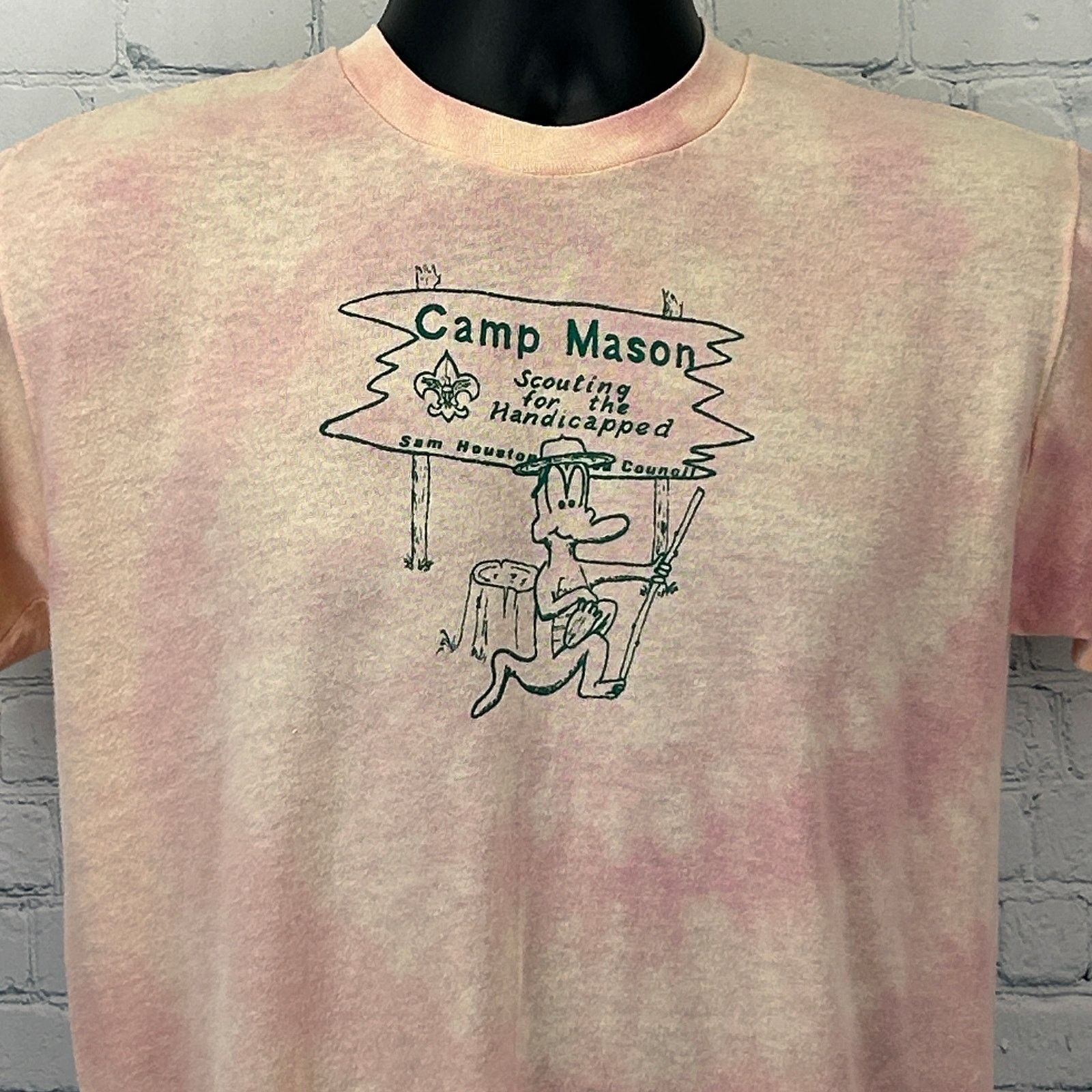 Vintage Vintage 80s Scouting For The Handicapped T Shirt Orange M Size US M / EU 48-50 / 2 - 1 Thumbnail