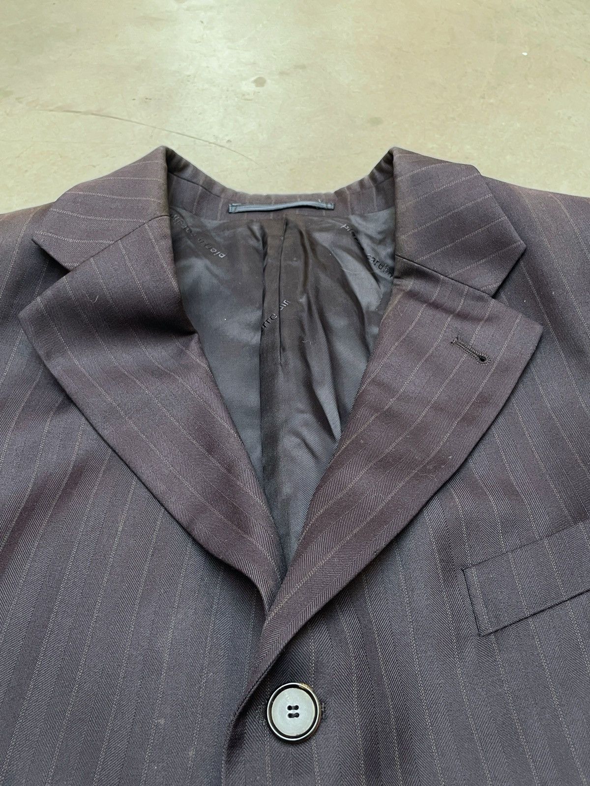 Pierre Cardin Lanificio Zegna Pierre Cardin Super120s Pinstripe Blazer XL Size 46R - 6 Thumbnail