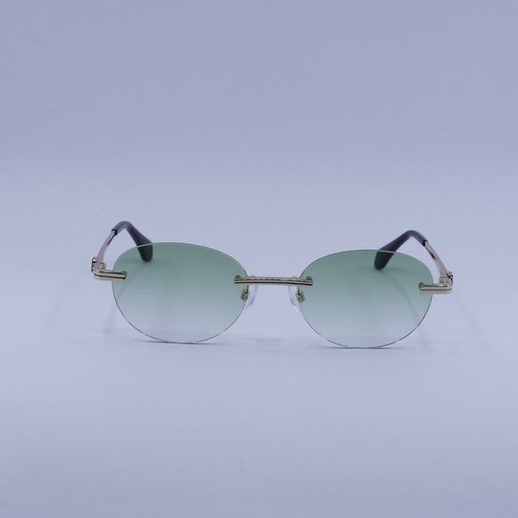 Palm Angels Palm Angels PERI10H CRYSTAL 7654 Sunglasses Gold Oval Frame Size ONE SIZE - 5 Thumbnail