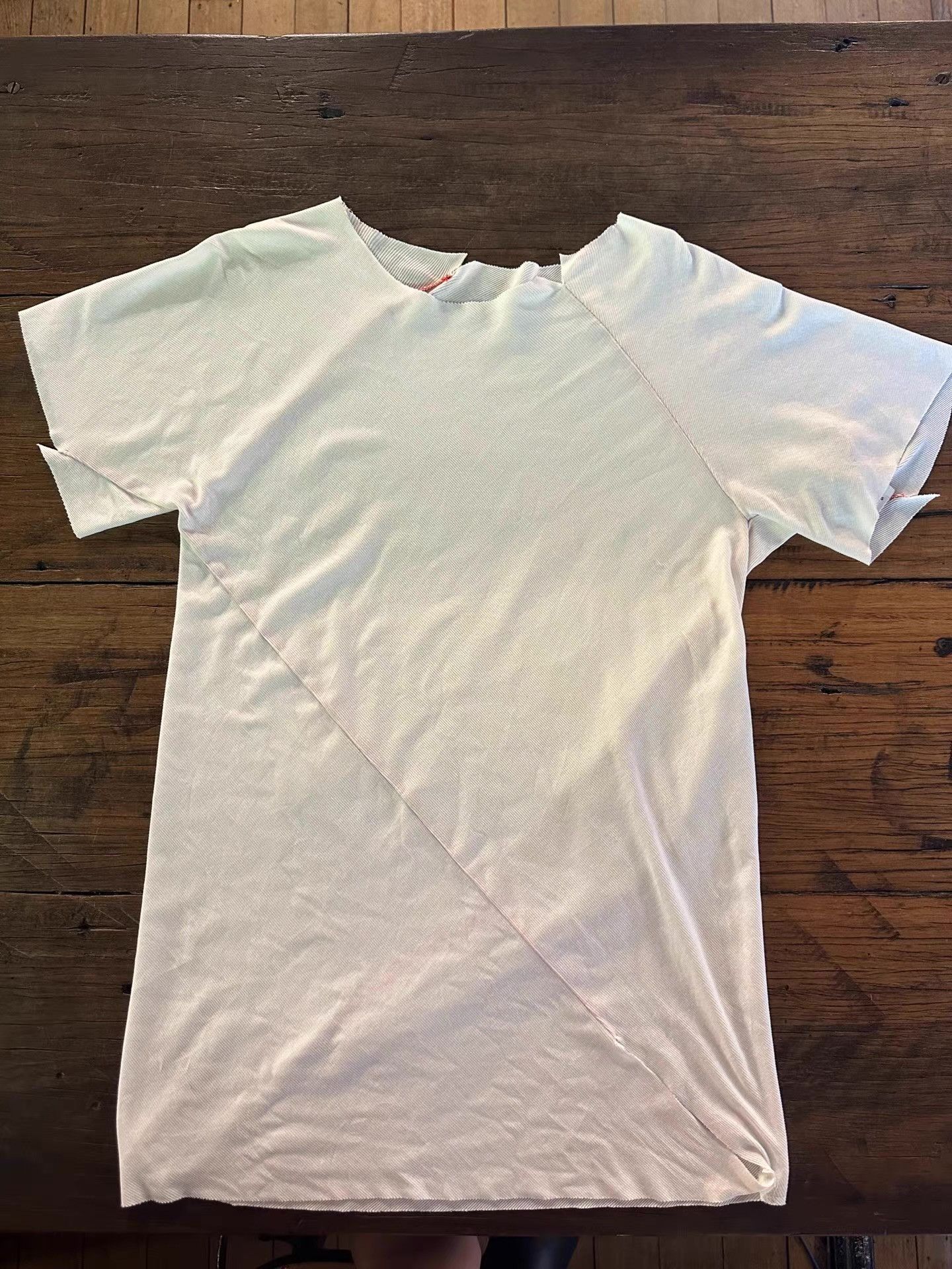 Ma+ m.a+ 18SS Spiral White one‑piece cut spiral‑thread Ｑ25 Size US M / EU 48-50 / 2 - 1 Thumbnail