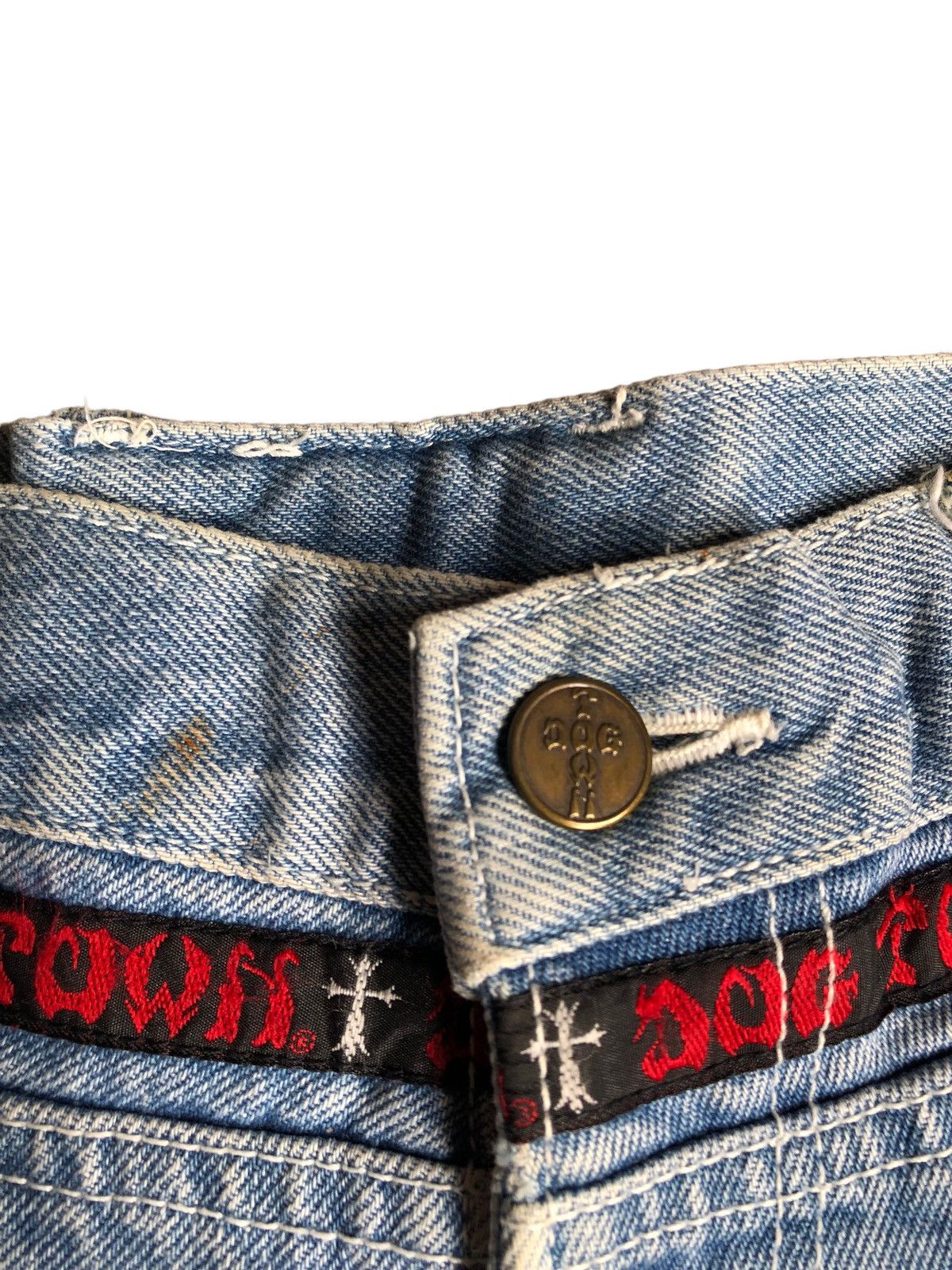 Dogtown × JNCO Distressed Dogtown Baggy Hip Hop Skateboard Pants Size US 30 / EU 46 - 12 Thumbnail
