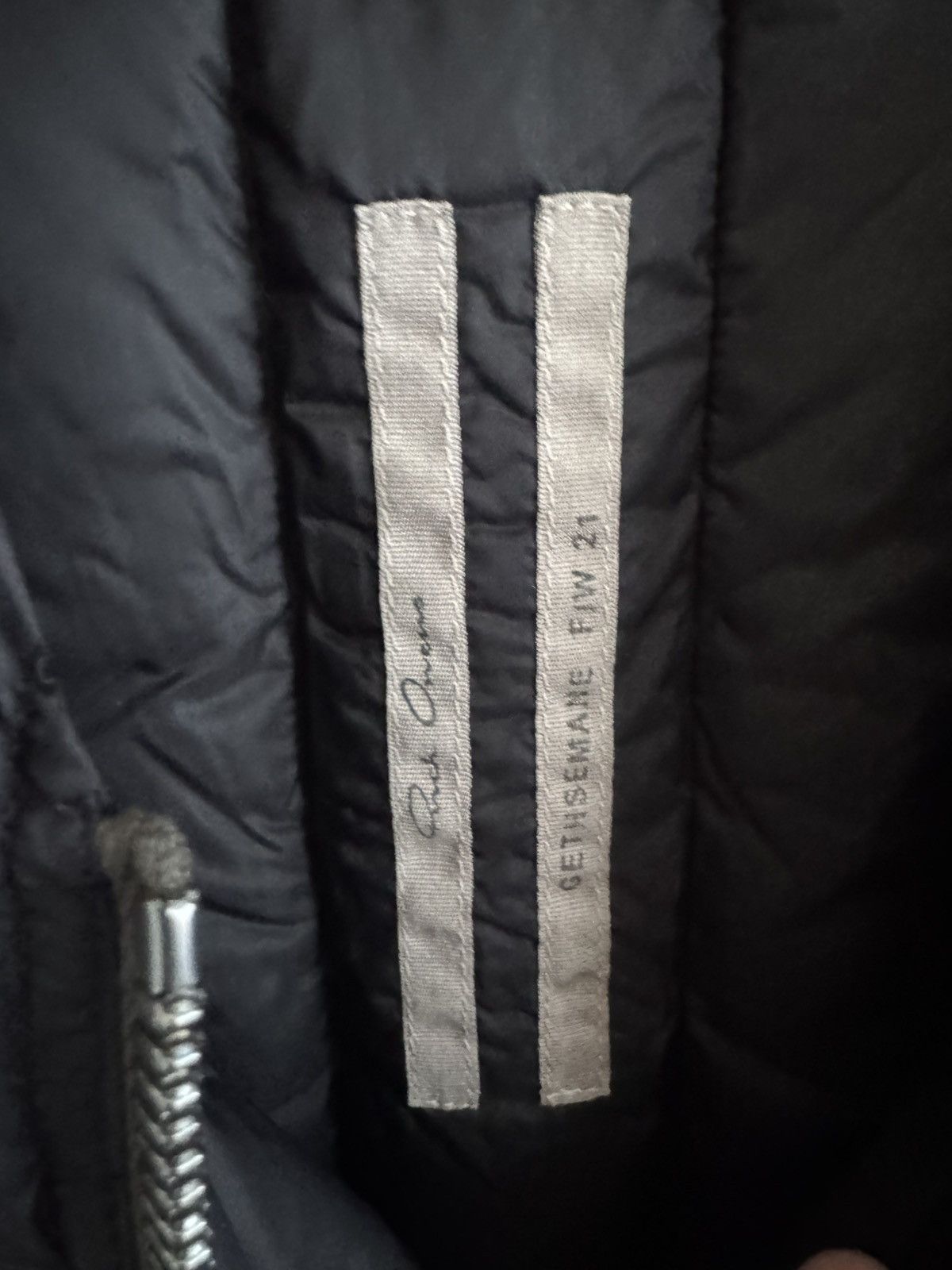 Designer × Rick Owens RICK OWENS GETHSEMANE F/W 21 BLACK CARGO QUILTED DOWN VEST Size US L / EU 52-54 / 3 - 3 Thumbnail