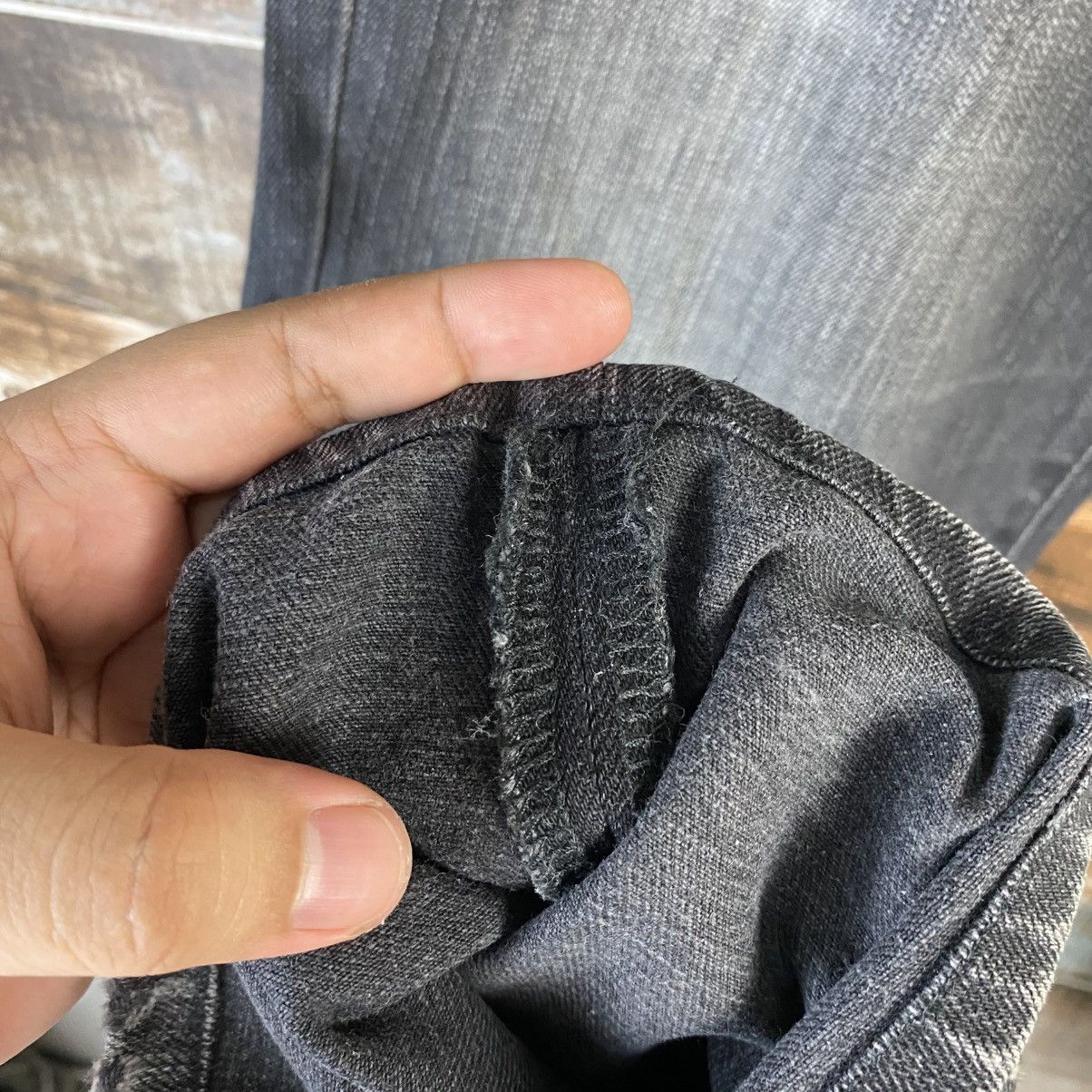 Japanese Brand × Uniqlo DL Uniqlo japan Black Denim Pants #C798 Size US 36 / EU 52 - 9 Thumbnail