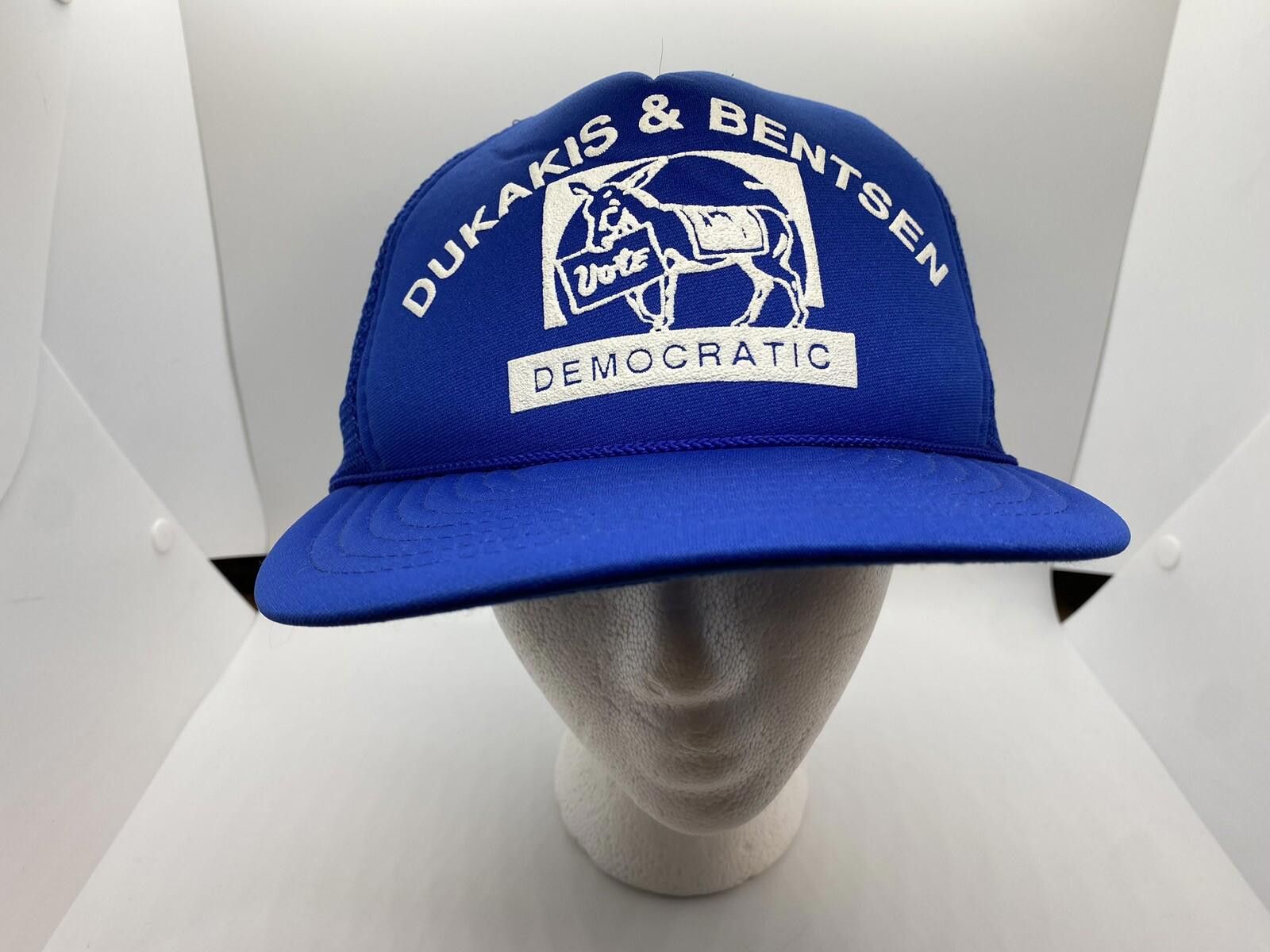 Designer RARE 1988 Dukakis / Bentsen Vote Democratic Trucker Hat Size ONE SIZE - 1 Thumbnail