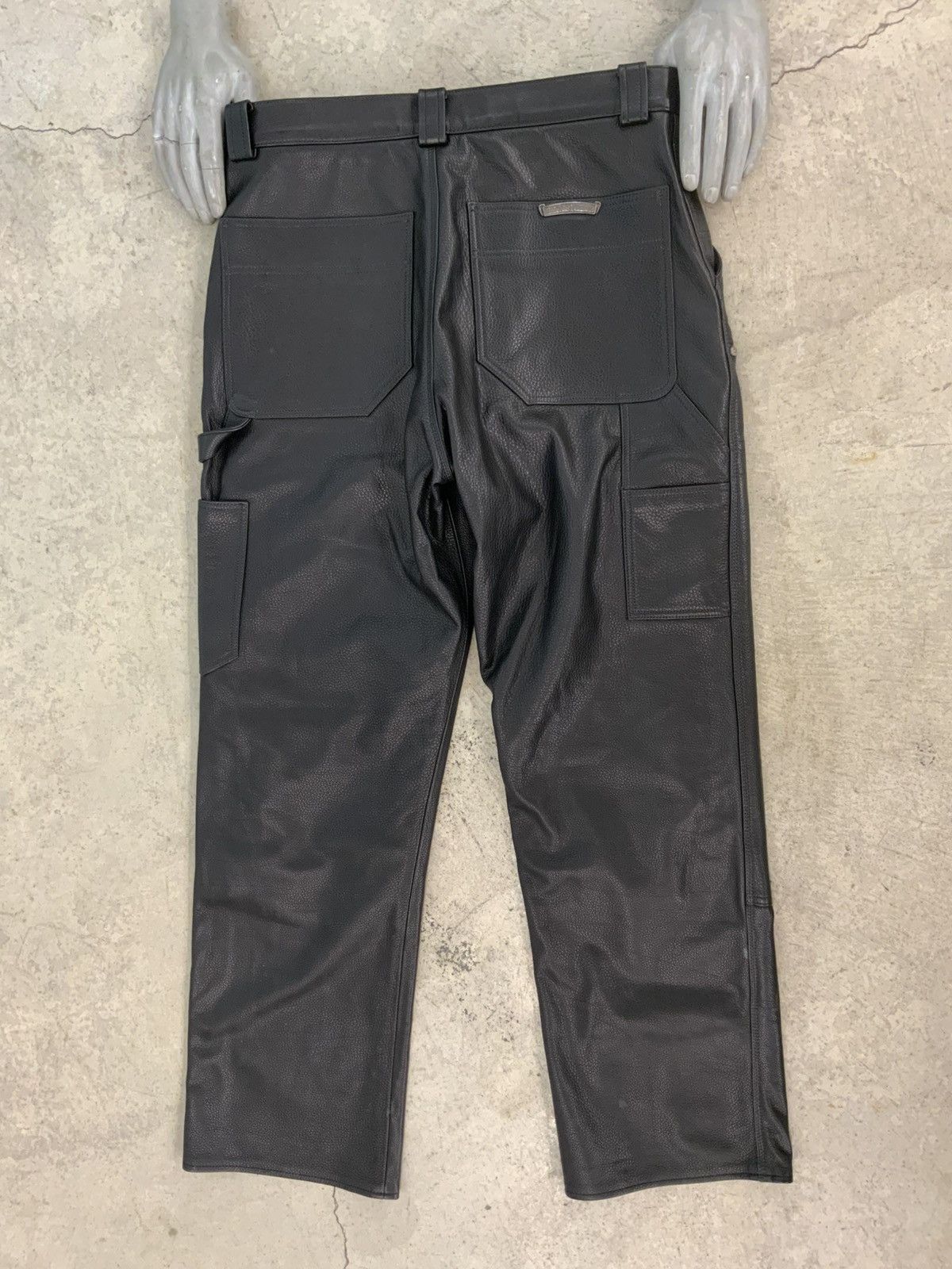Chrome Hearts CHROME HEARTS LEATHER CARPENTER PANTS Size US 32 / EU 48 - 2 Thumbnail