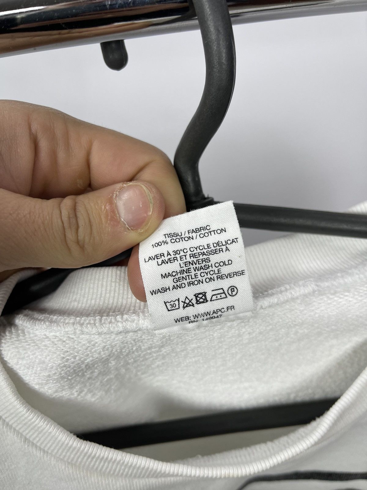 A.P.C. A.P.C. Paris USA Sweatshirt Size XS White Made in USA Logo Size US XS / EU 42 / 0 - 7 Thumbnail