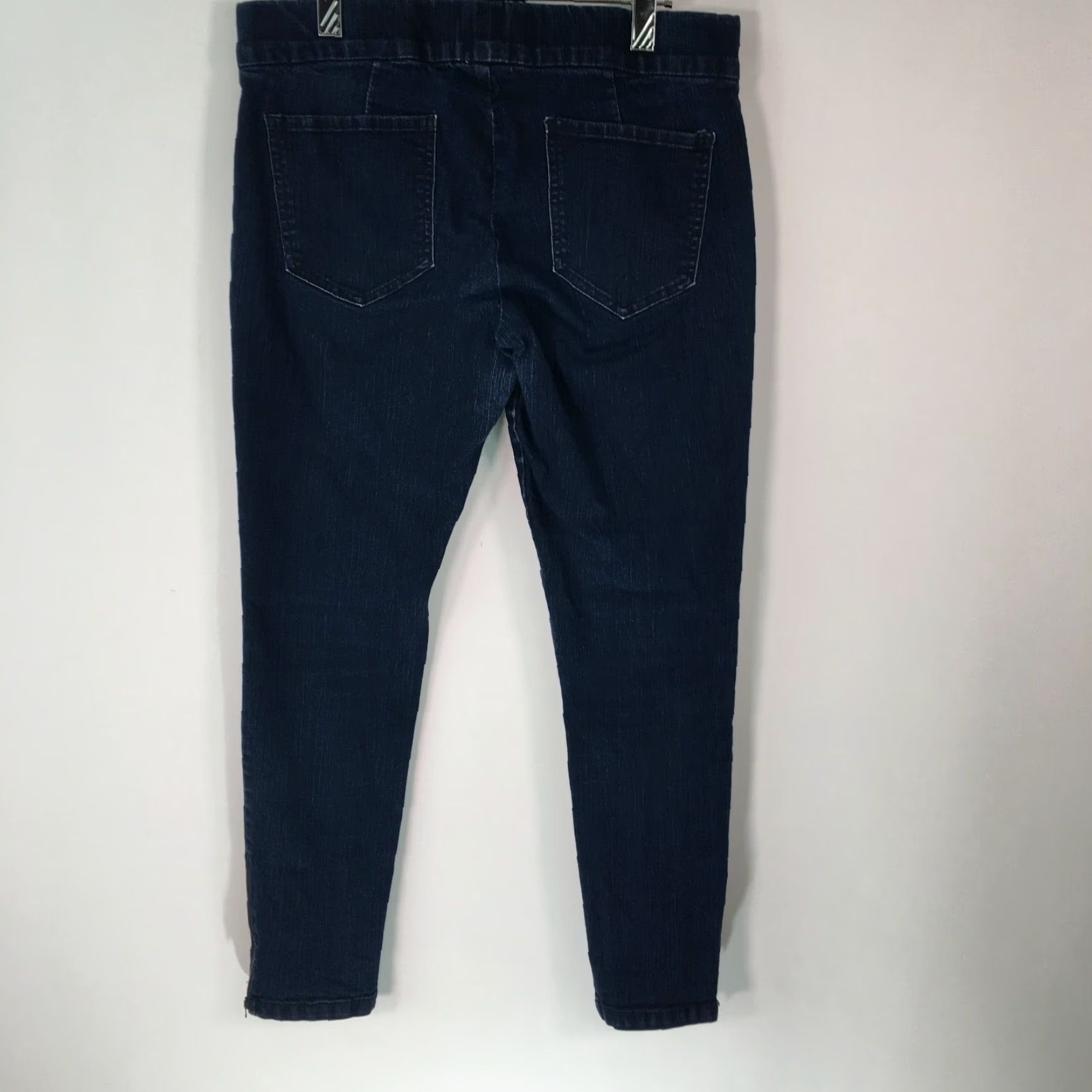 CO New York & Co Womens Jeans Legging Low Rise Blue Denim Size 8 Stretch Comfort Regular Size 30" / US 8 / IT 44 - 2 Thumbnail