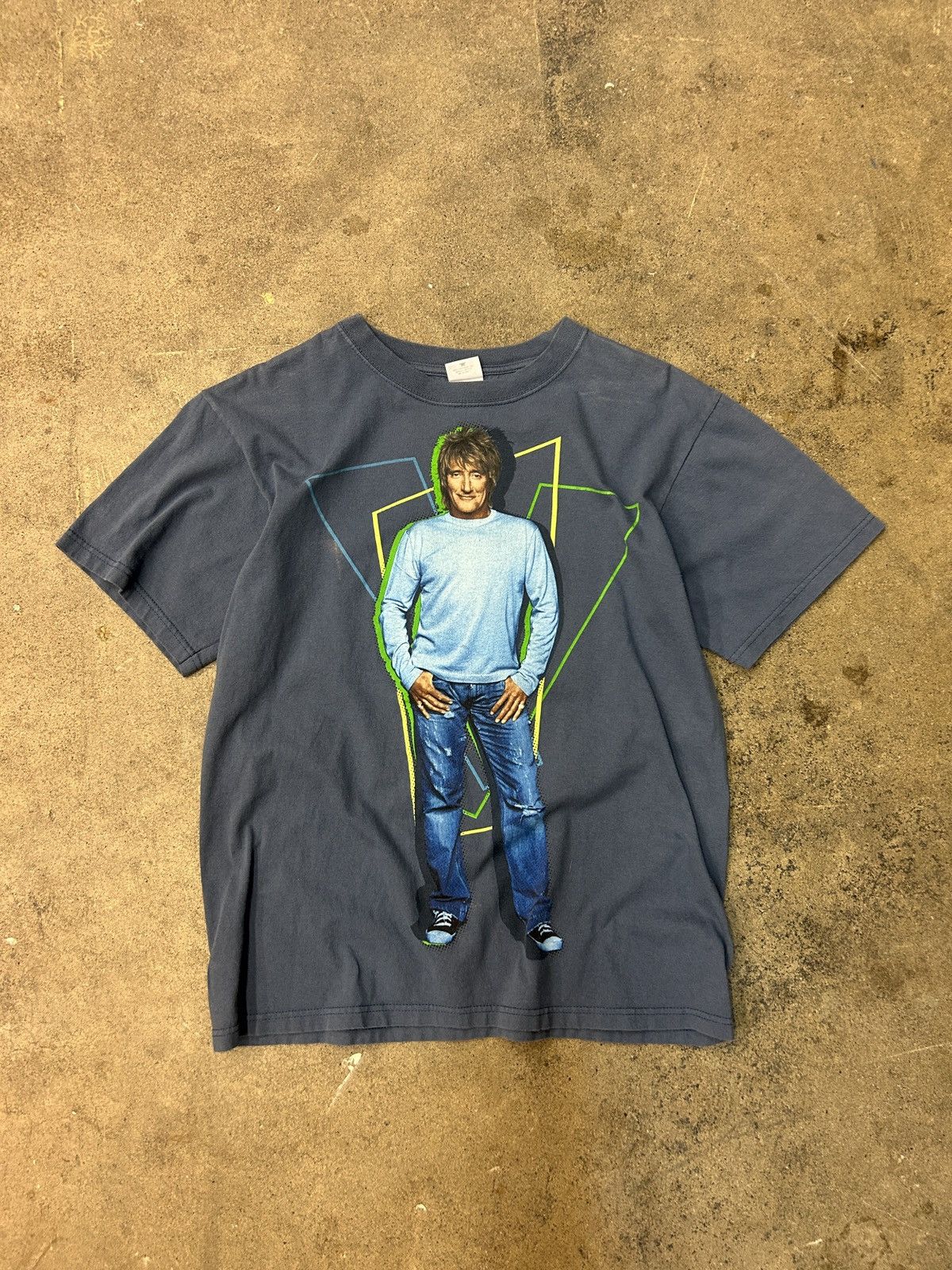 Anvil Rod Stewart 2009 Tour Tee Medium Y2K 2000s Shirt Size US M / EU 48-50 / 2 - 1 Thumbnail