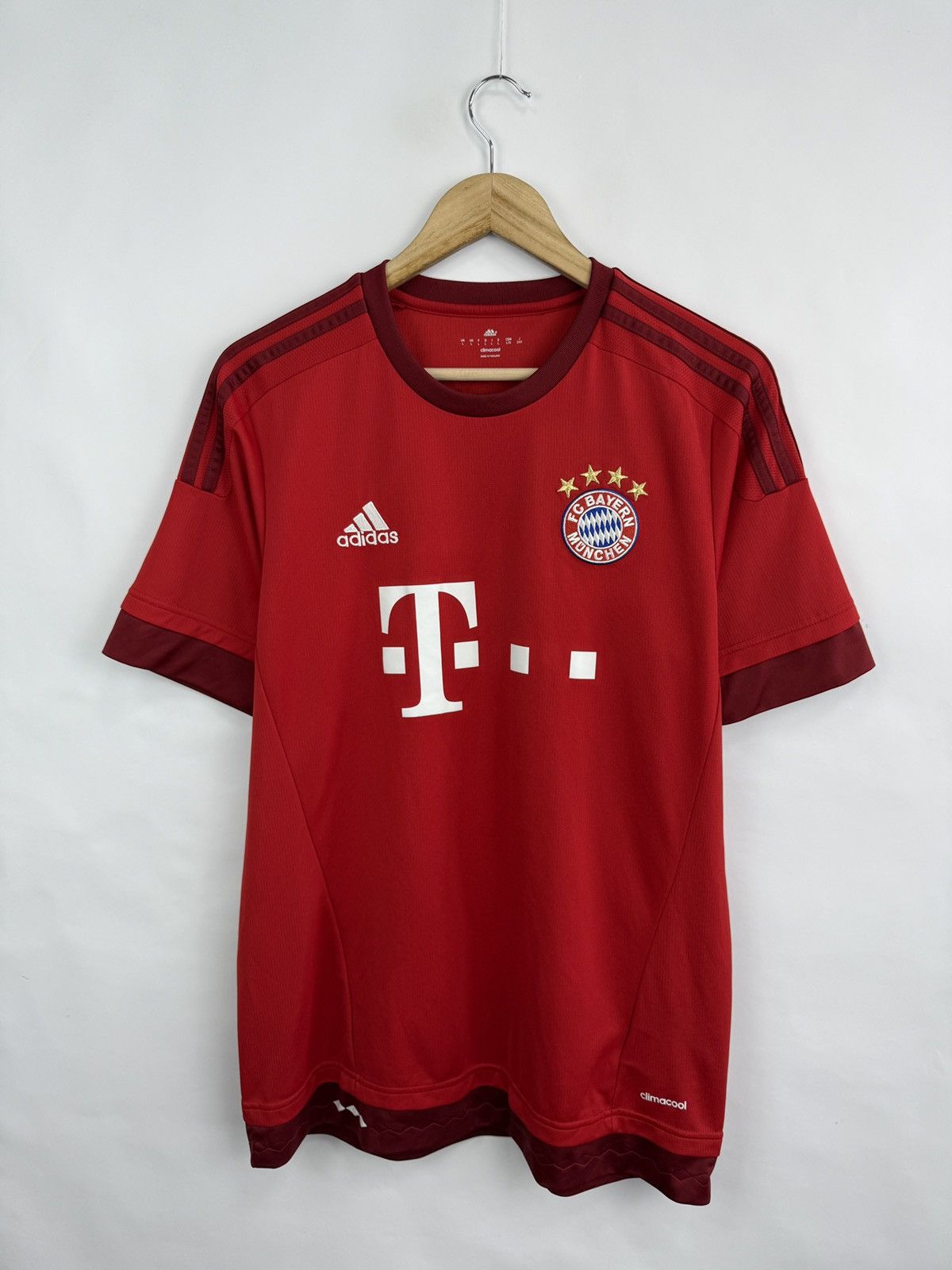 Adidas 🇩🇪 2015 Adidas #9 Lewandowski Bayern Munich Soccer Jersey Size US L / EU 52-54 / 3 - 7 Thumbnail