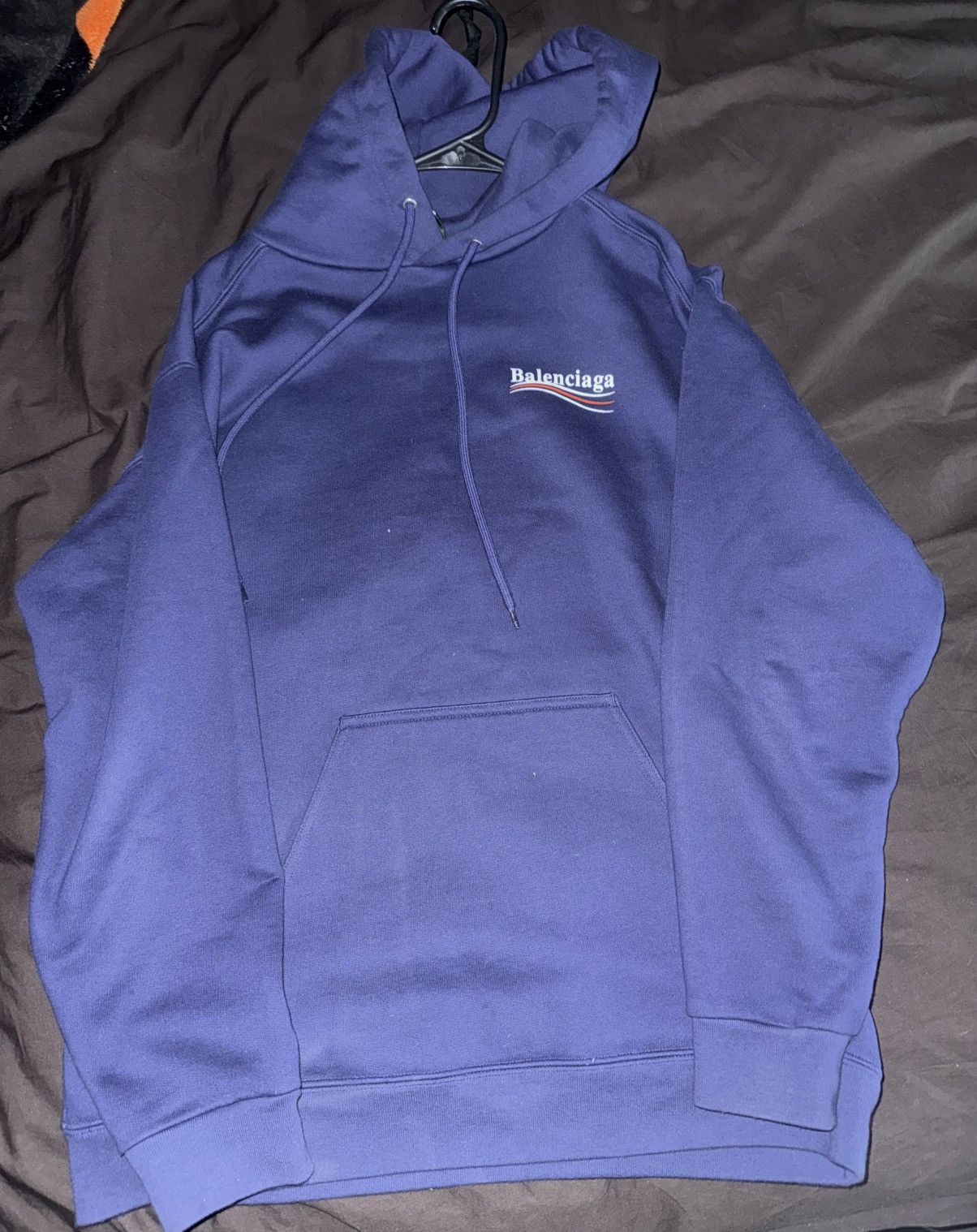 Balenciaga Balenciaga Blue Political Campaign Hoodie Size US XS / EU 42 / 0 - 1 Thumbnail