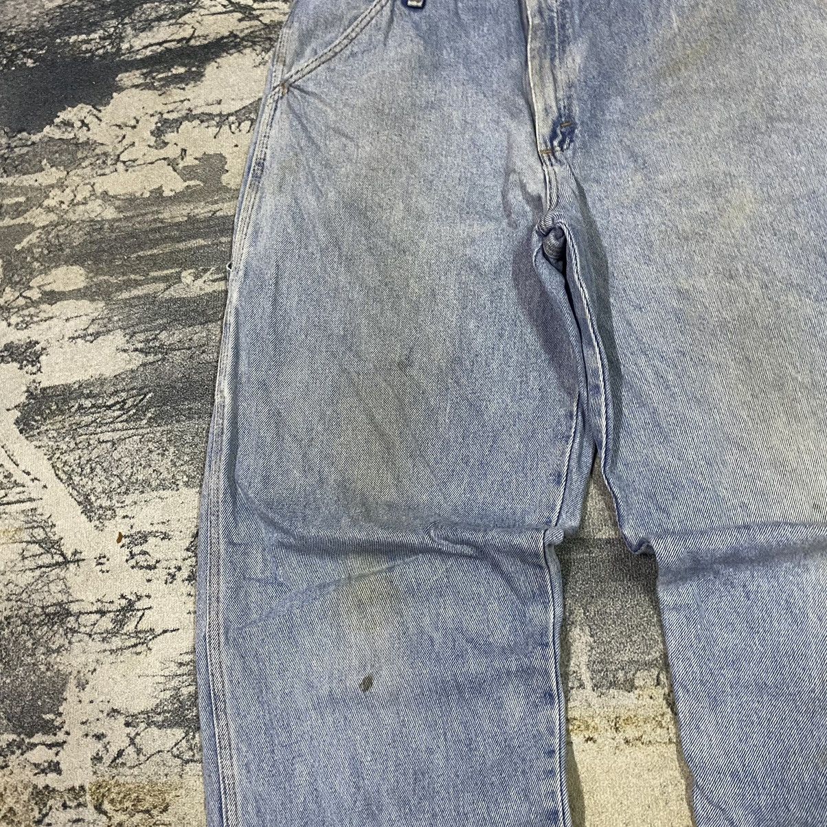 14th Addiction × If Six Was Nine × JNCO Vintage Rustler Light Washed Carpenter Baggy Denim Jeans Size US 34 / EU 50 - 6 Thumbnail