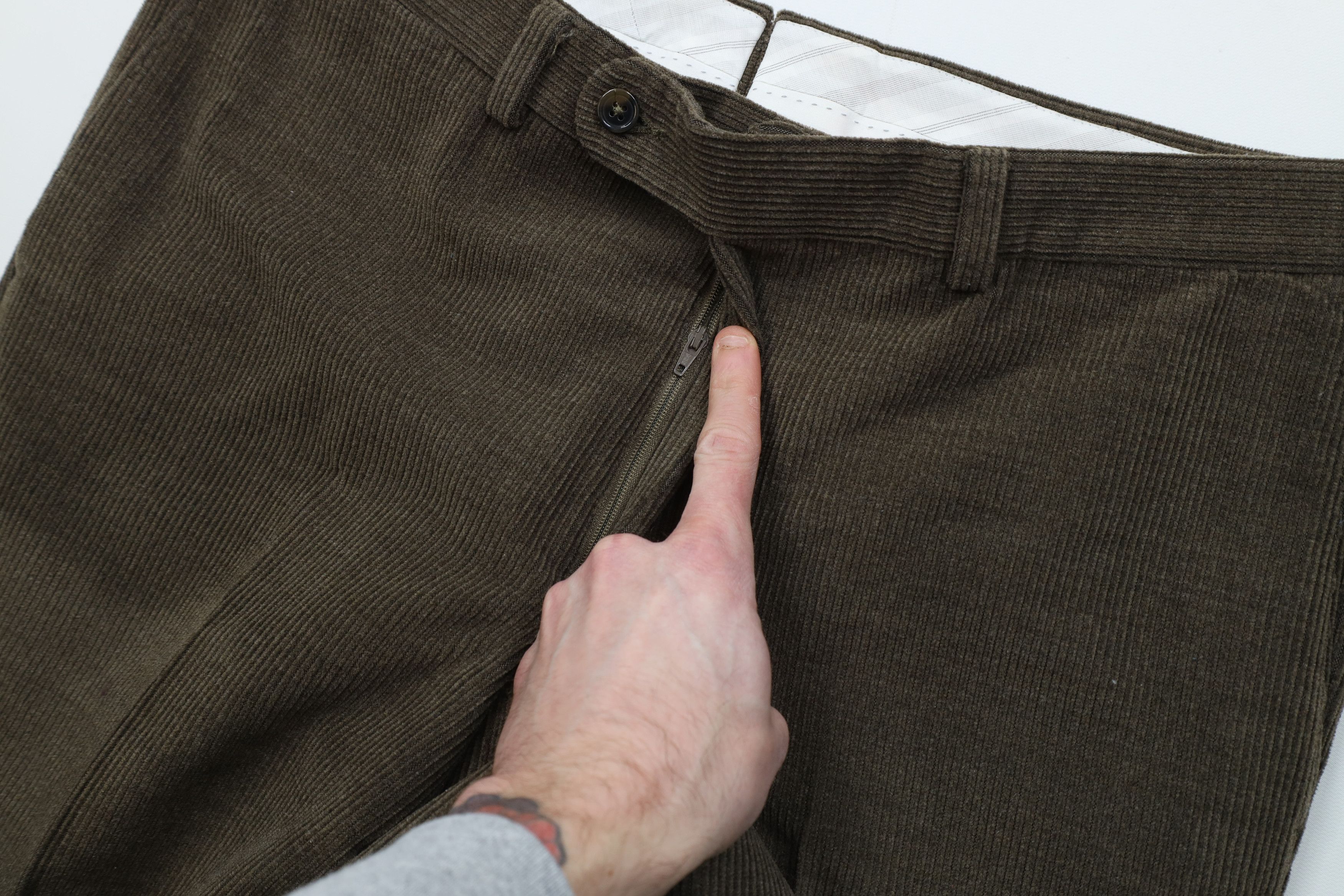 Vintage Vintage 90s Streetwear Wool Corduroy Wide Leg Chino Pants Size US 36 / EU 52 - 8 Thumbnail