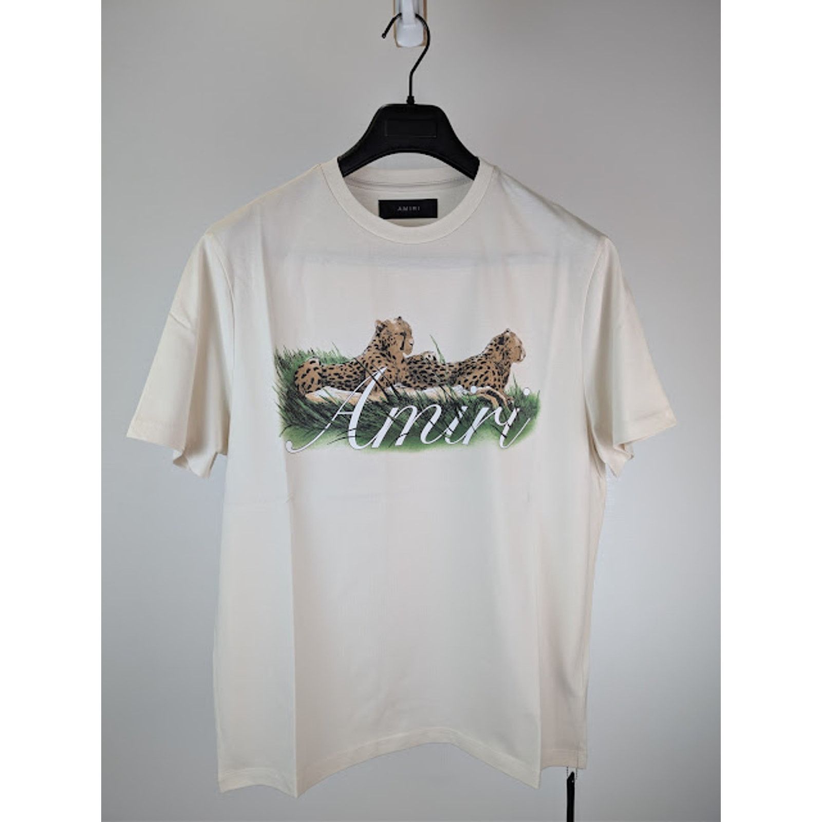 Amiri o1rshd1 Q:2 / Cheetah Logo T-shirt in Alabaster Size US L / EU 52-54 / 3 - 2 Thumbnail