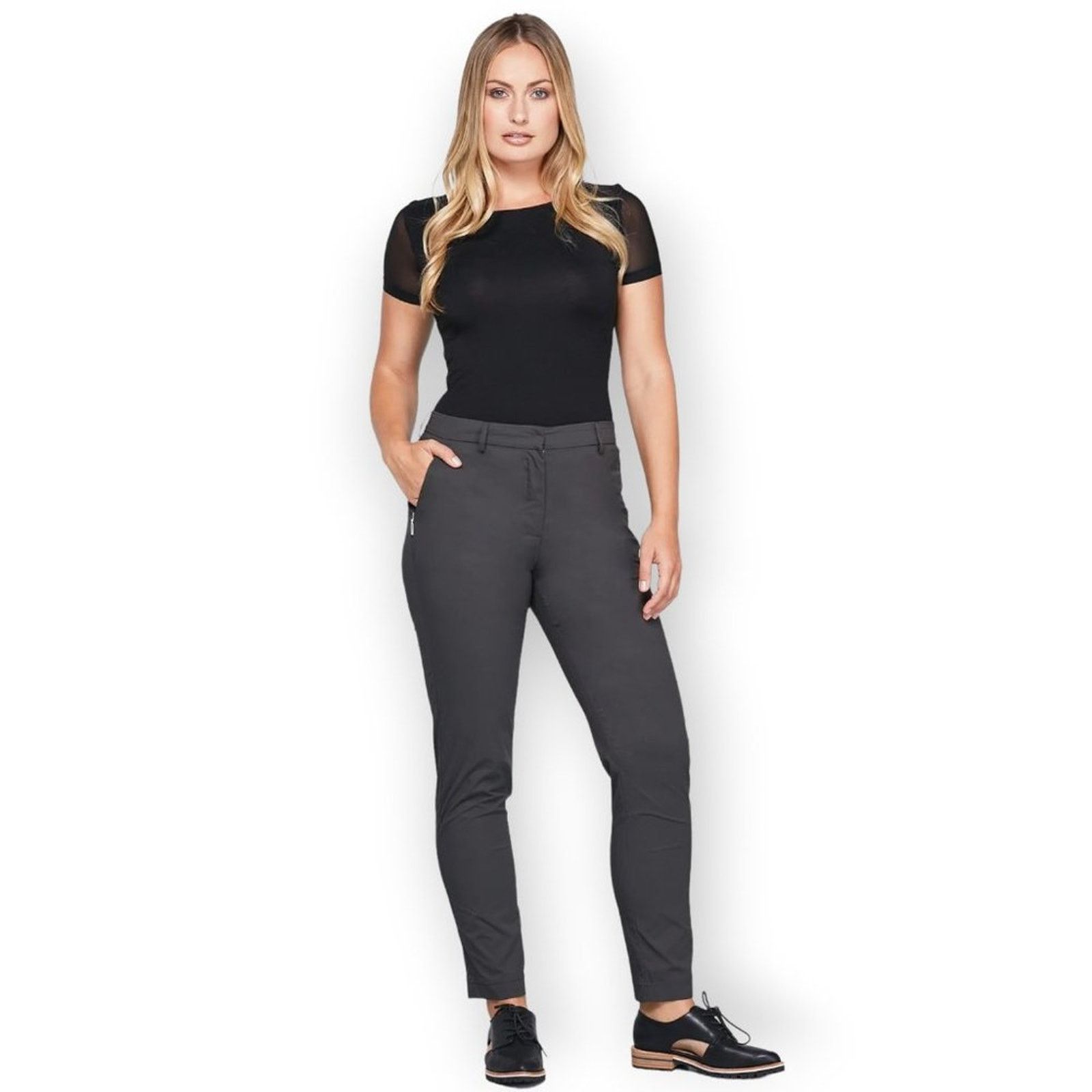 Other Anatomie Thea Slim Straight Travel Golf Pant Gray Size M NWT Size 30" / US 8 / IT 44 - 4 Thumbnail