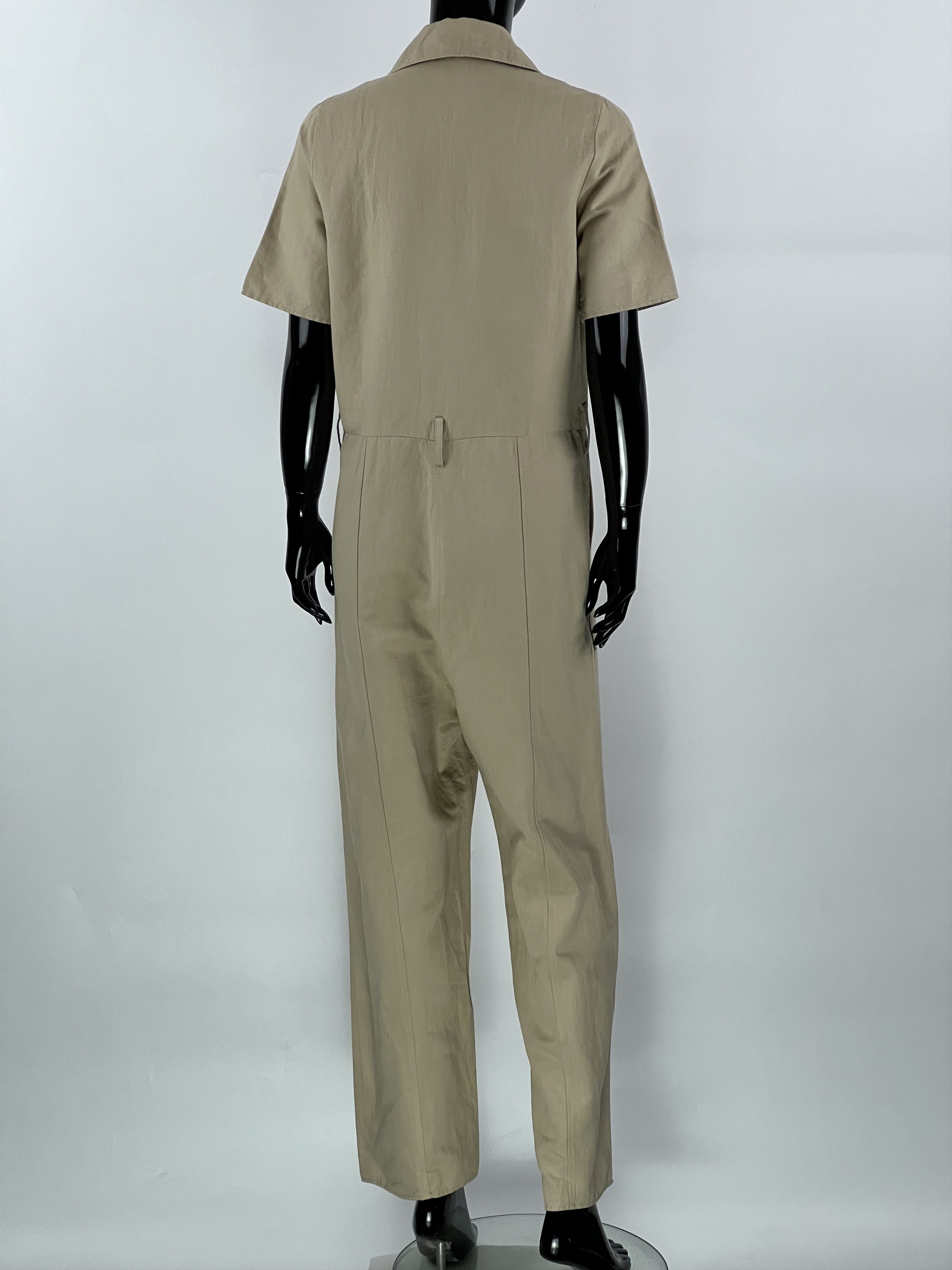 Cos COS Women's Beige Linen Cotton Jumpsuit Size EUR34/XS Size 26" / US 2 / IT 38 - 3 Thumbnail