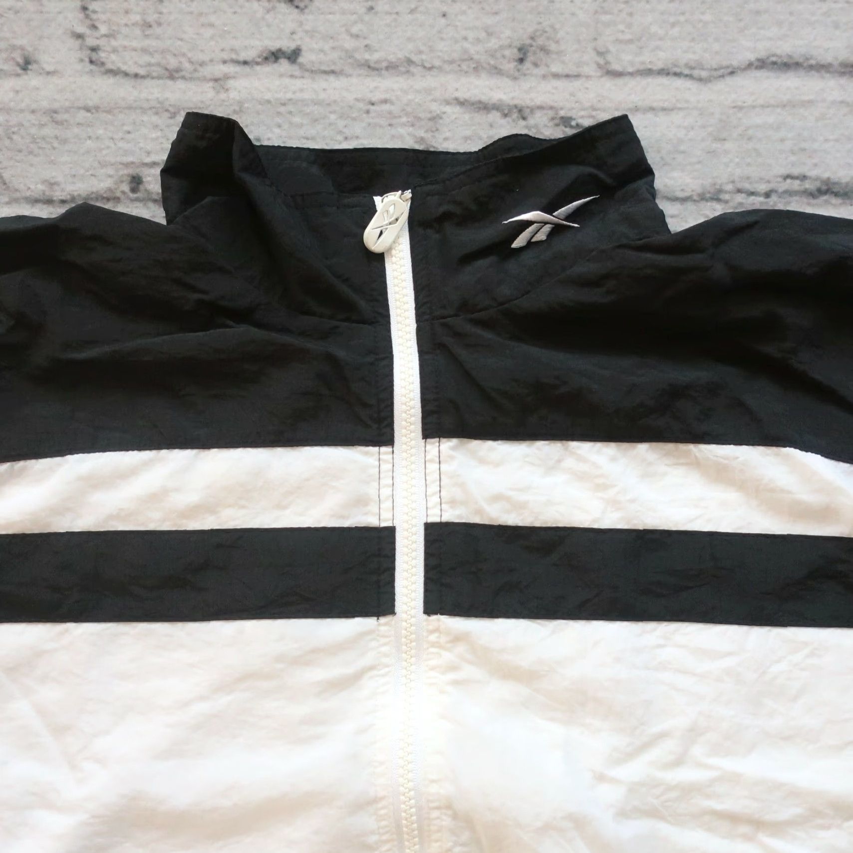 Reebok VINTAGE Reebok Logo Track Jacket Womens XL White Size XL / US 12-14 / IT 48-50 - 2 Thumbnail