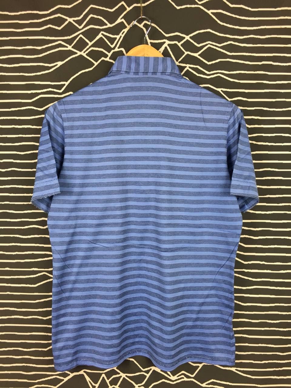 Aquascutum × Designer × Vintage Vtg 80s Aquascutum of London Striped Retro Polo Tee Size US M / EU 48-50 / 2 - 7 Thumbnail