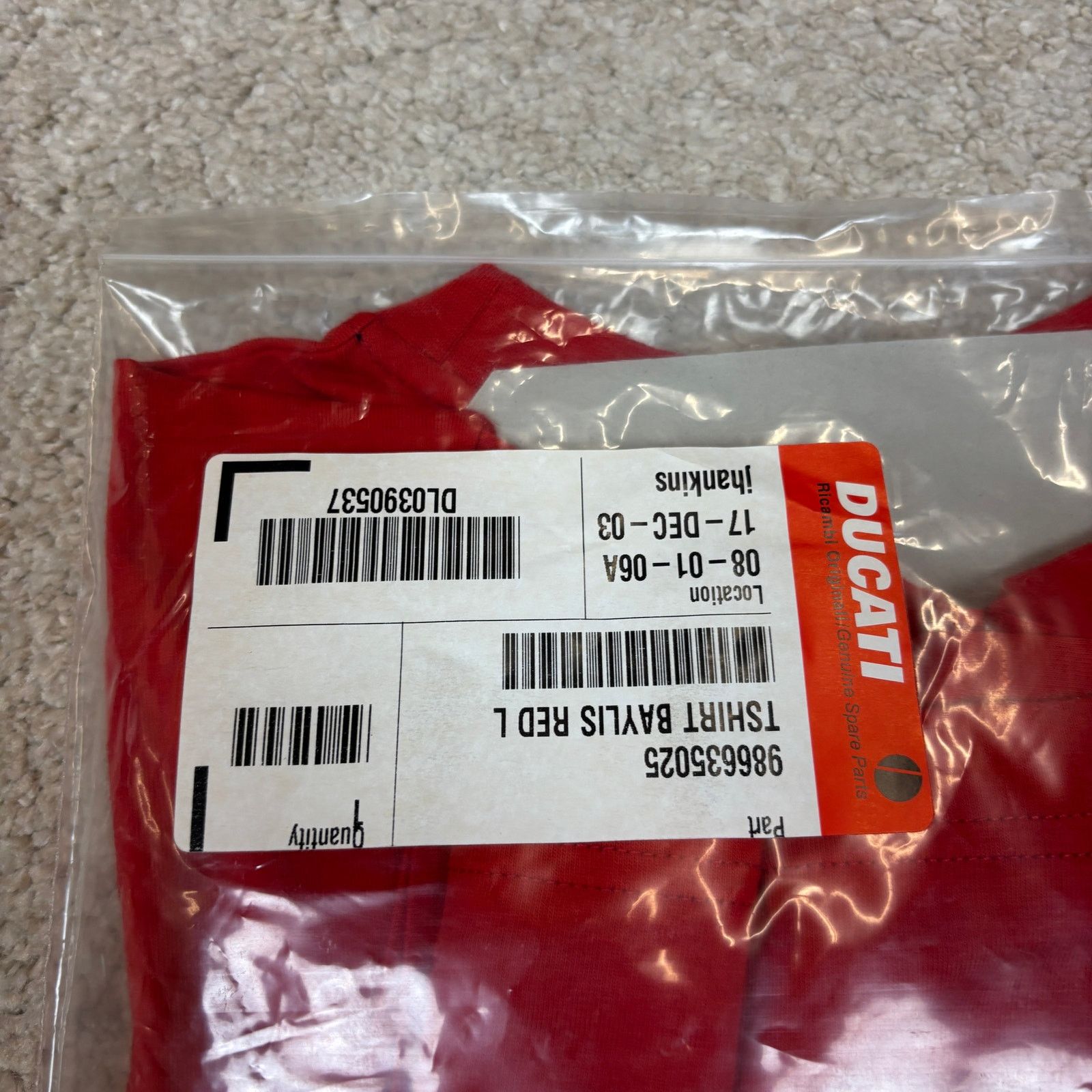 Ducati × Vintage Deadstock VTG Ducati Corse Troy Bayliss Racing Shirt Large Size US L / EU 52-54 / 3 - 12 Thumbnail