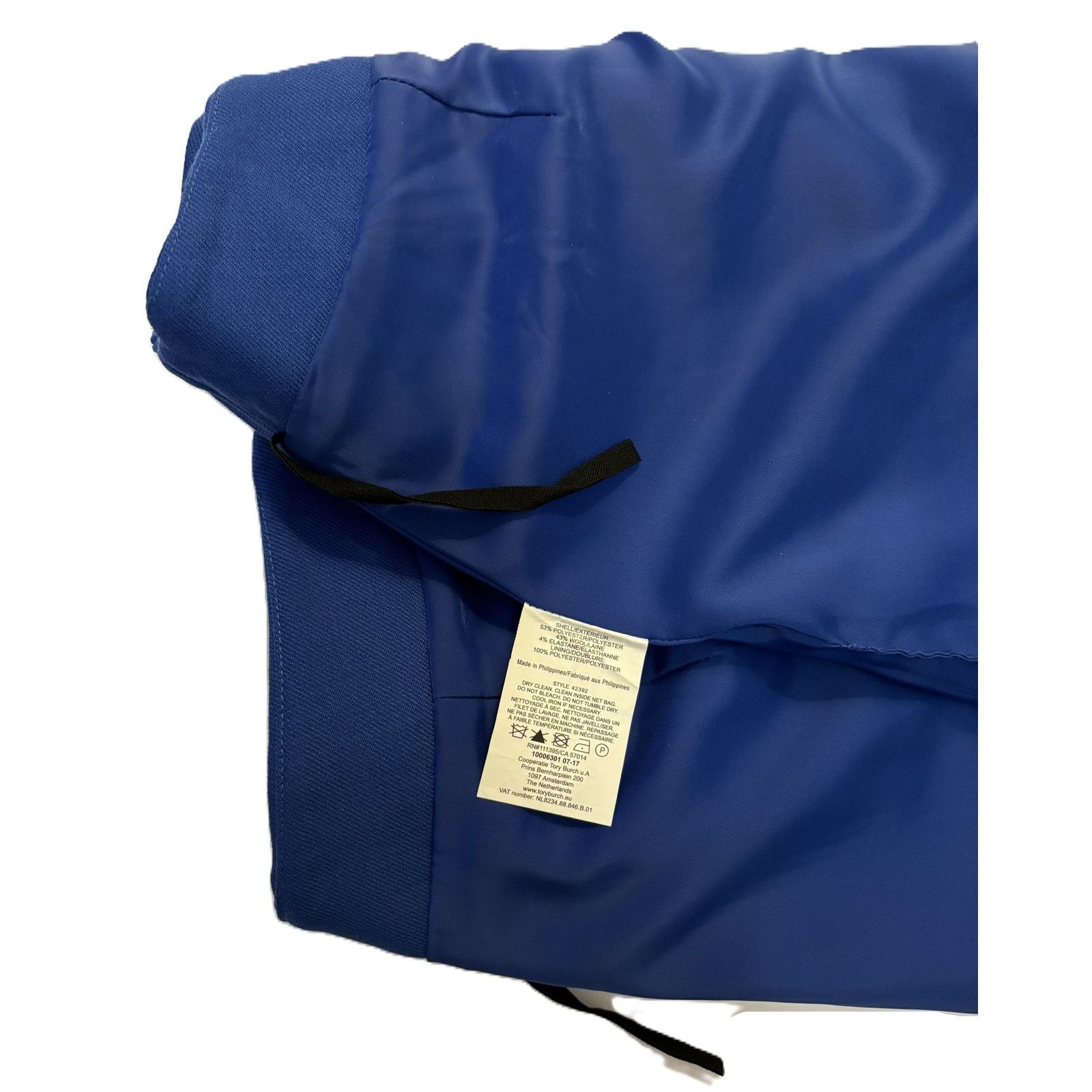 Tory Burch Tory Burch "Jane" Blue Dahlia Lined Wool Mini Skirt Size 2 Size 26" / US 2 / IT 38 - 7 Thumbnail