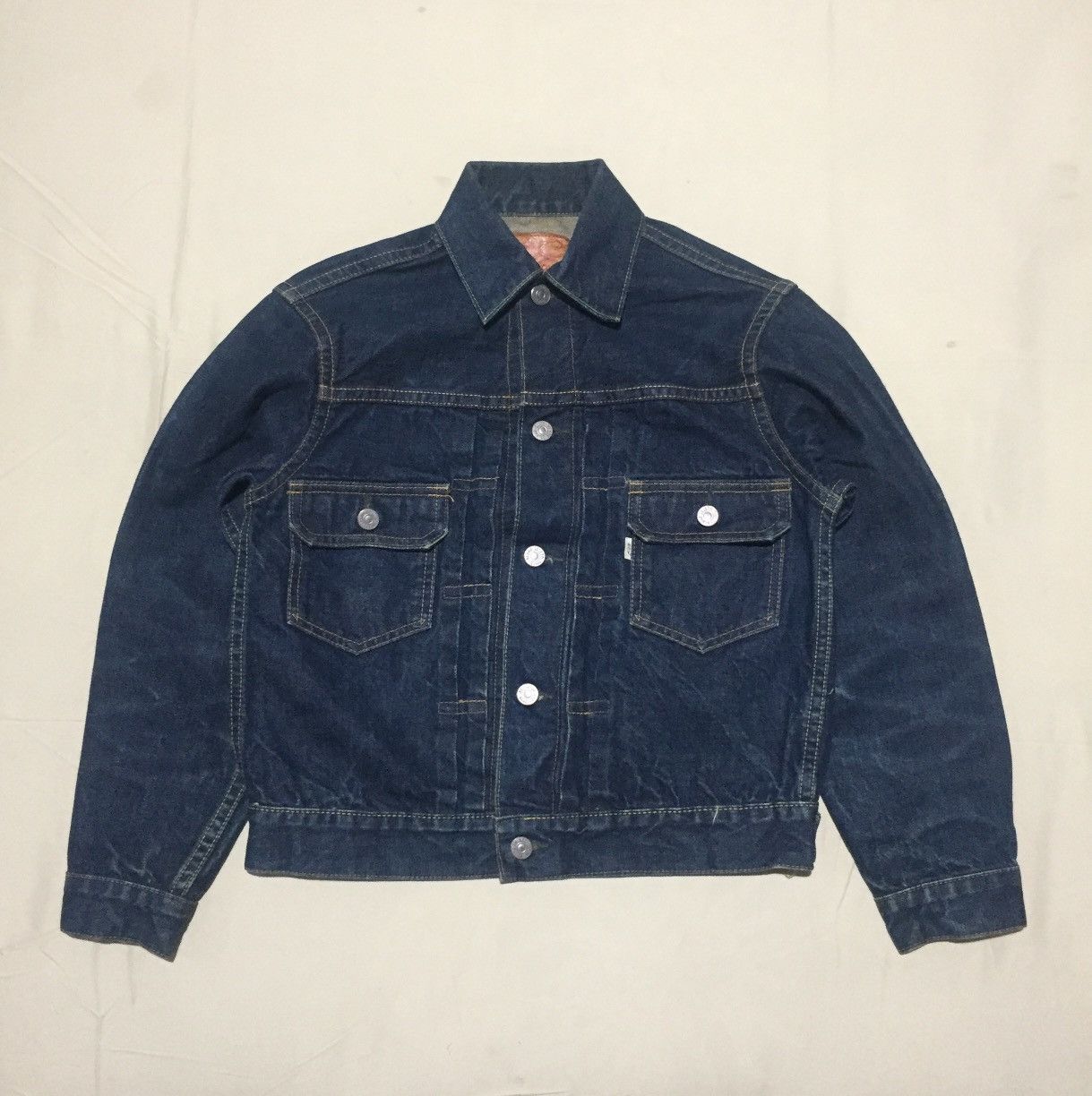 Beams Plus Vintage Beams Boy Selvedge Honeycomb Tyep 2 Denim Jacket Size US S / EU 44-46 / 1 - 1 Thumbnail